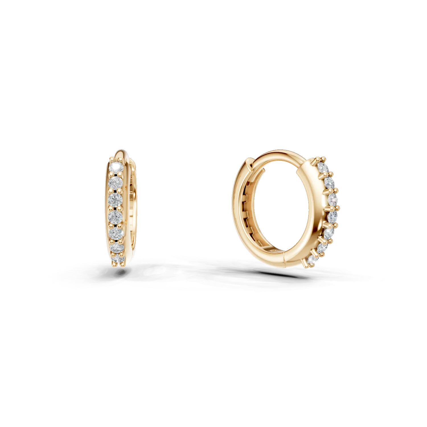 Cercei creole din aur galben cu zirconii Apparel & Accessories > Jewelry > Earrings DAAR 2 Cercei creole din aur galben cu zirconii Apparel & Accessories > Jewelry > Earrings DAAR 2