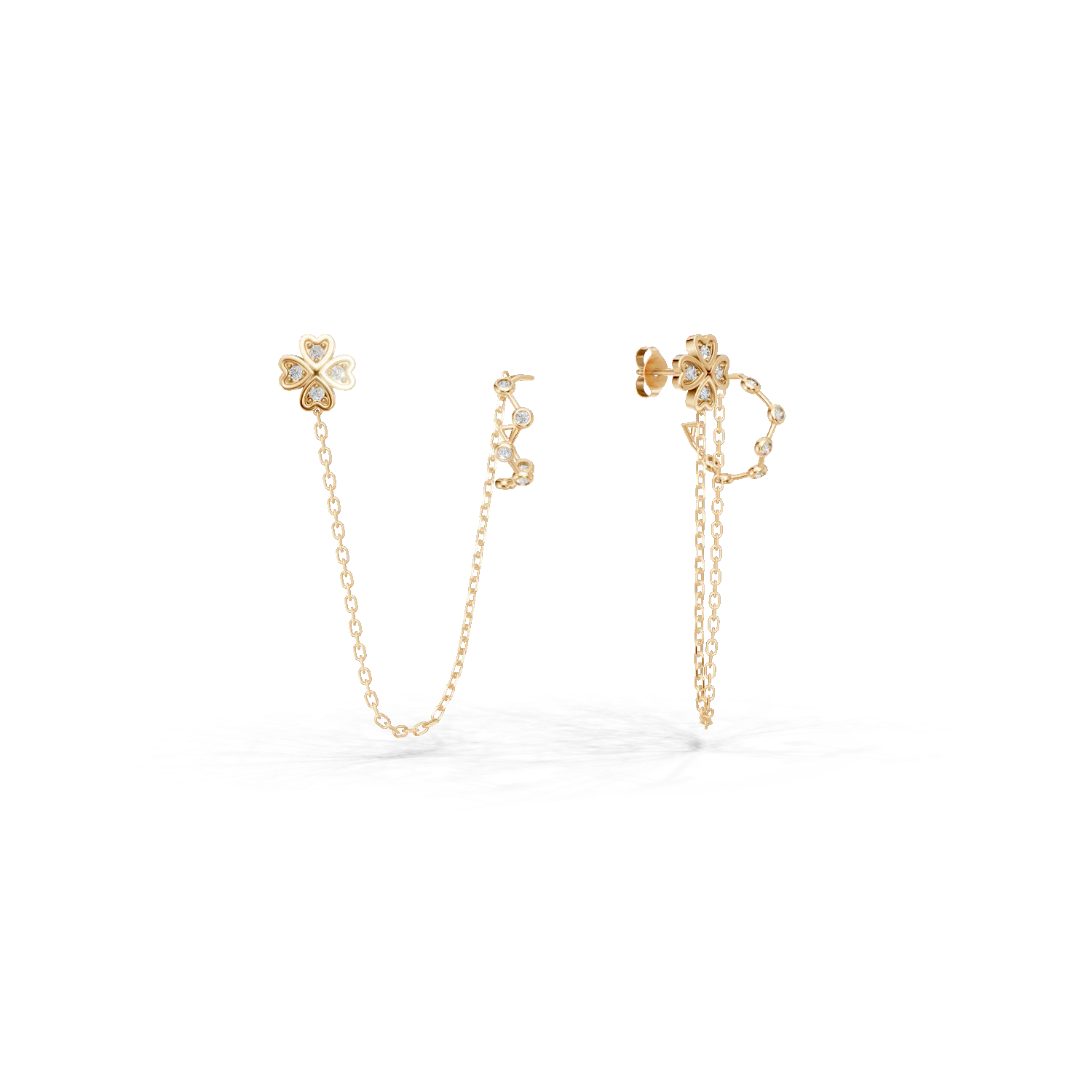 Cercei on ear cu floare din aur galben cu zirconii Apparel & Accessories > Jewelry > Earrings DAAR 2 Cercei on ear cu floare din aur galben cu zirconii Apparel & Accessories > Jewelry > Earrings DAAR 2