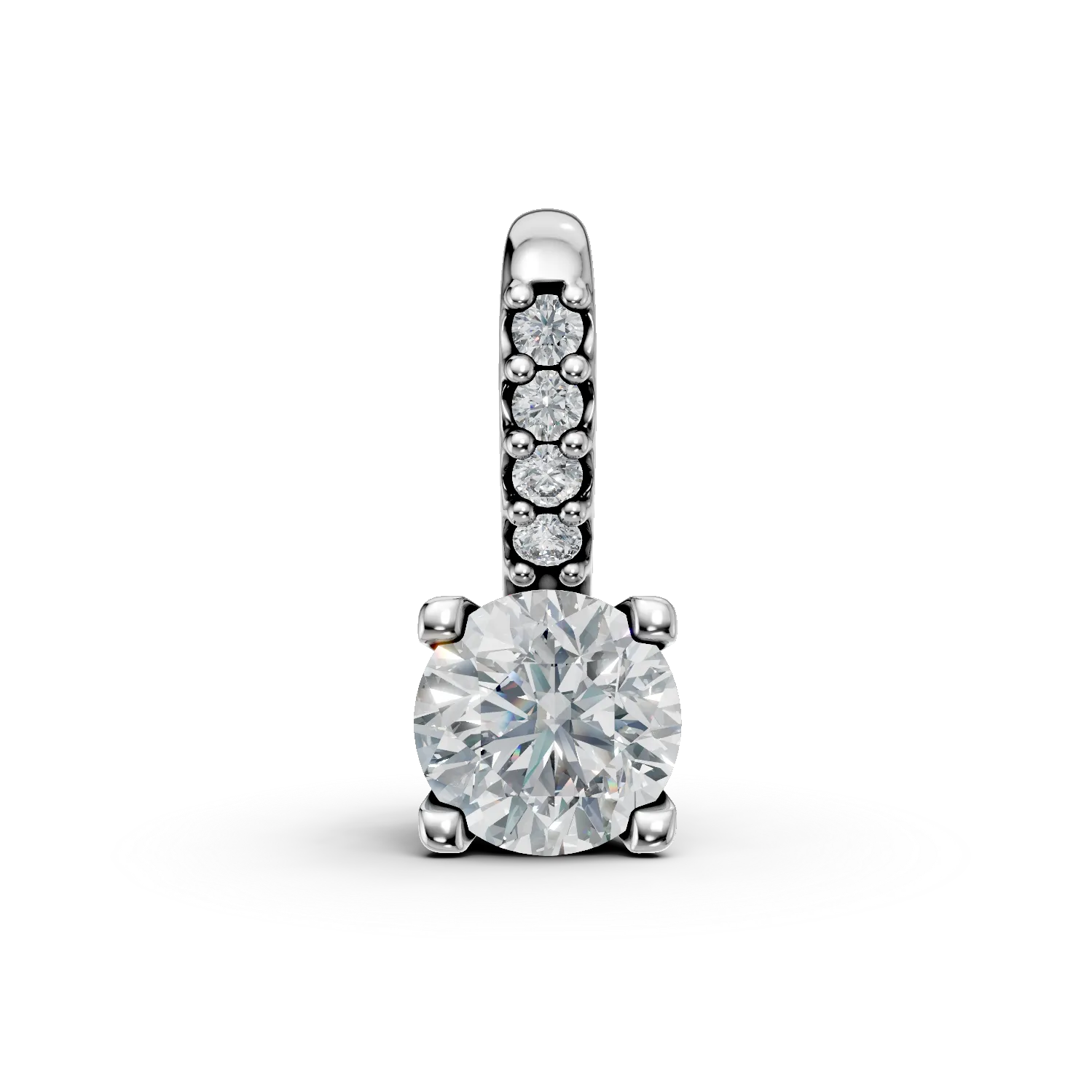 Pandantiv minimalist din aur alb cu zirconii Apparel & Accessories > Jewelry > Charms & Pendants DAAR 2 Pandantiv minimalist din aur alb cu zirconii Apparel & Accessories > Jewelry > Charms & Pendants DAAR 2