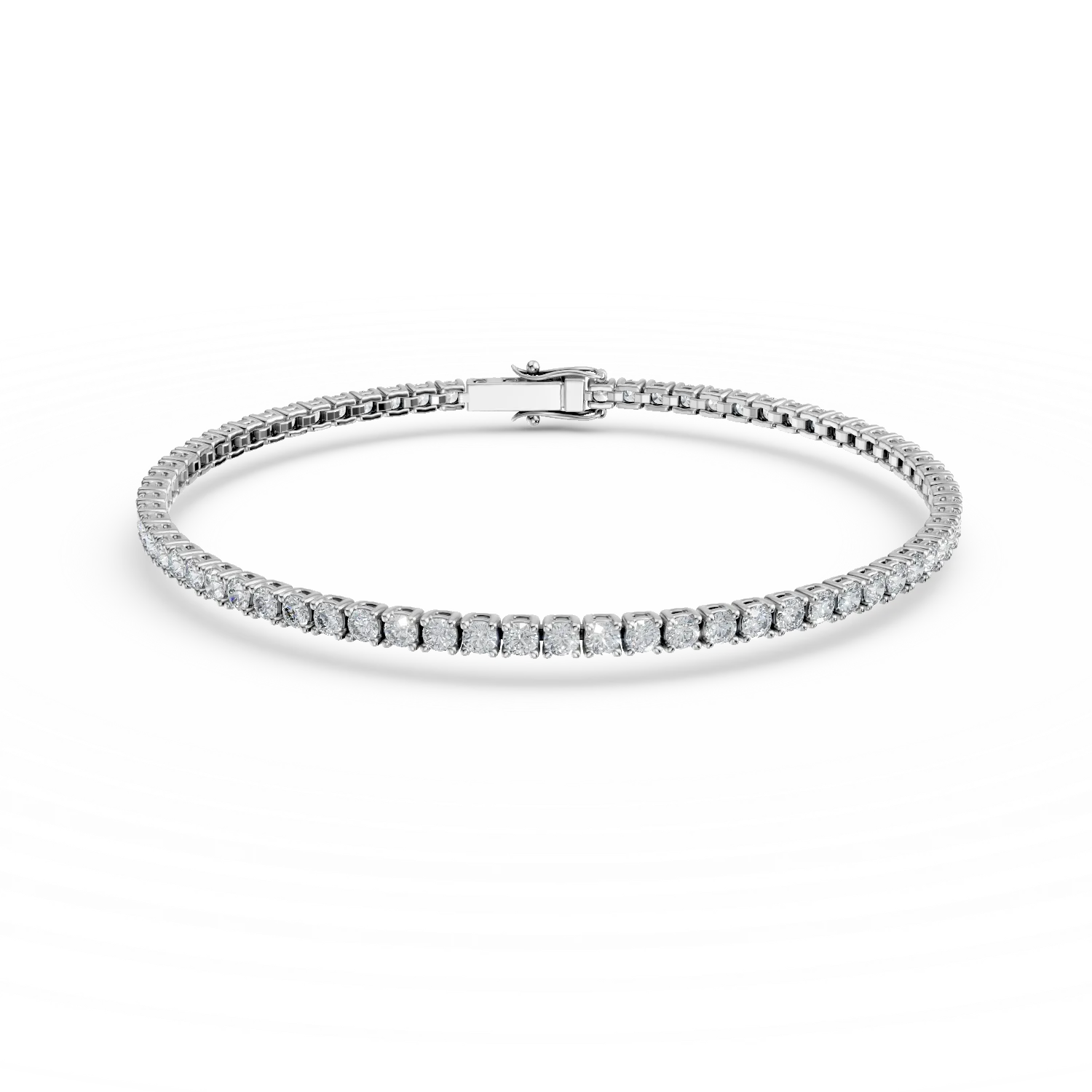Bratara tennis din argint cu zirconii