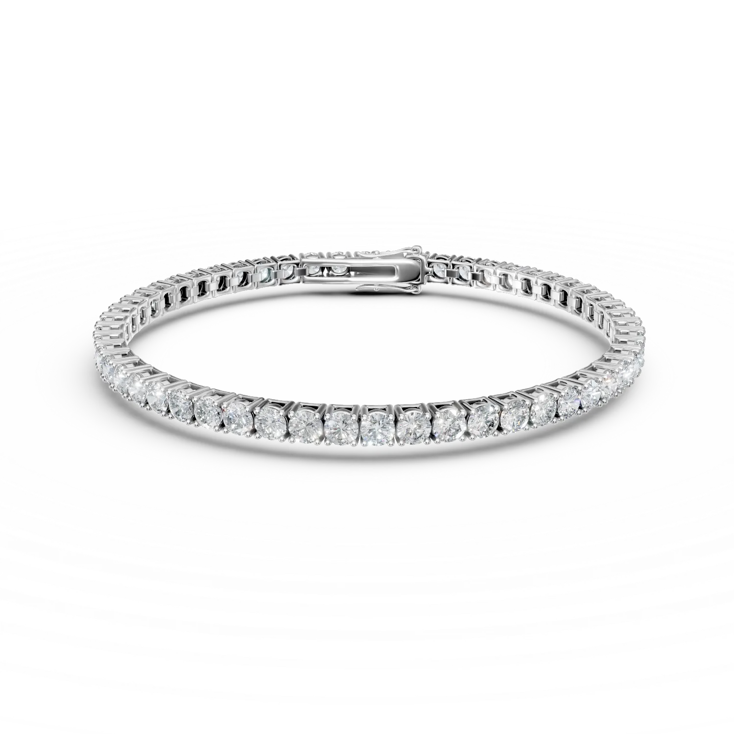 Bratara tennis din argint cu zirconii