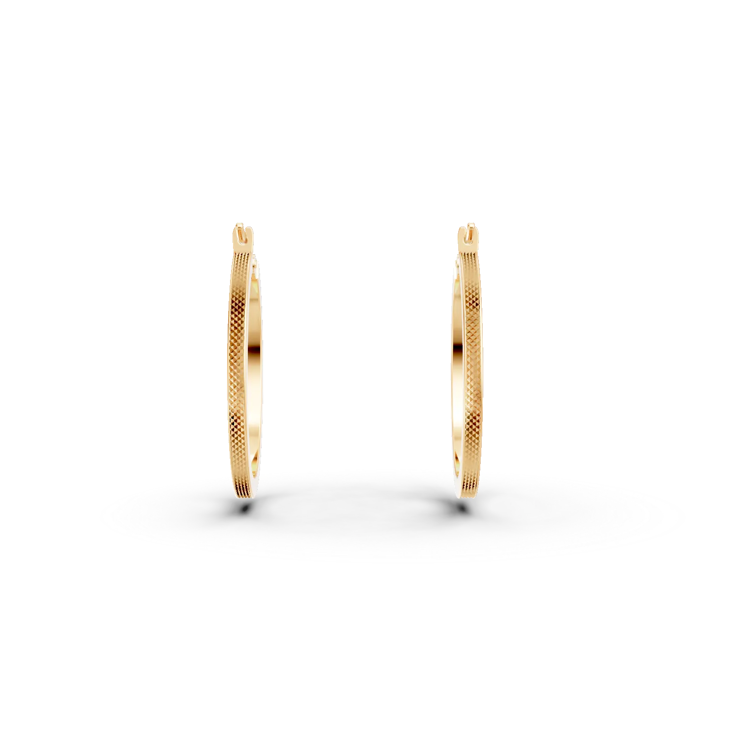 Cercei creole din aur galben