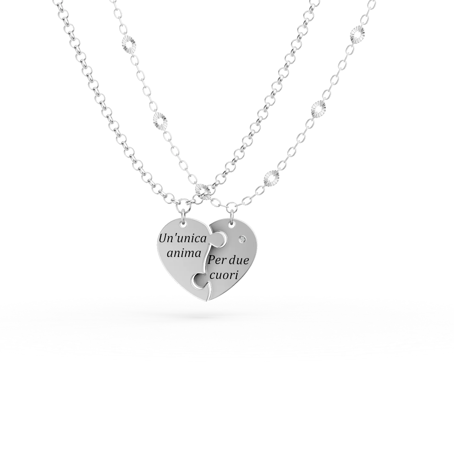 Lanturi cu pandantive inima din argint cu zirconii Apparel & Accessories > Jewelry > Necklaces DAAR 2 Lanturi cu pandantive inima din argint cu zirconii Apparel & Accessories > Jewelry > Necklaces DAAR 2