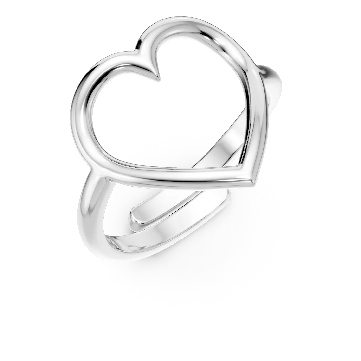 Inel inima din argint - imagine 7
