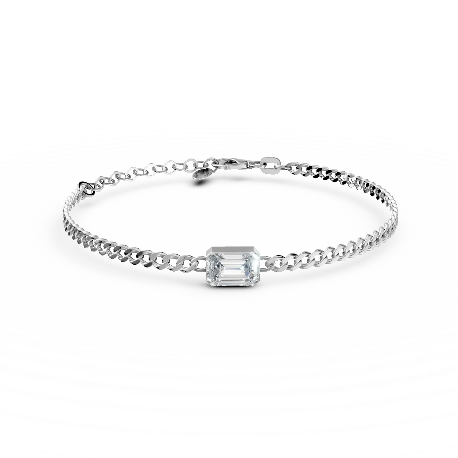 Bratara din argint cu zirconia solitaire