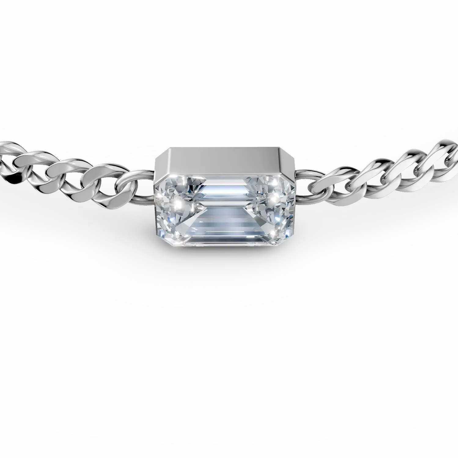 Bratara din argint cu zirconia solitaire