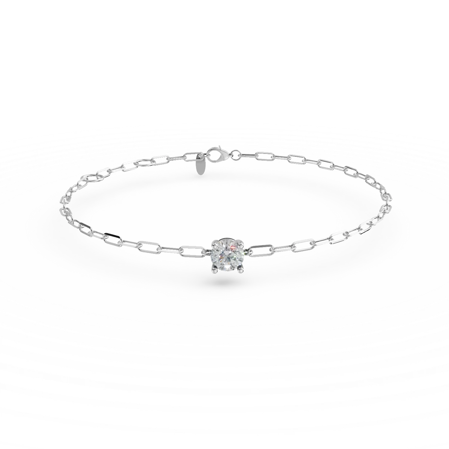 Bratara din argint cu zirconia solitaire