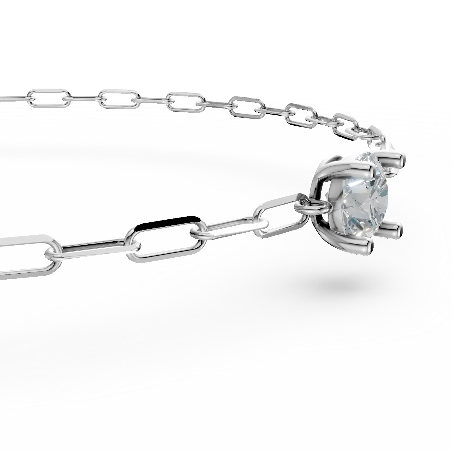 Bratara din argint cu zirconia solitaire