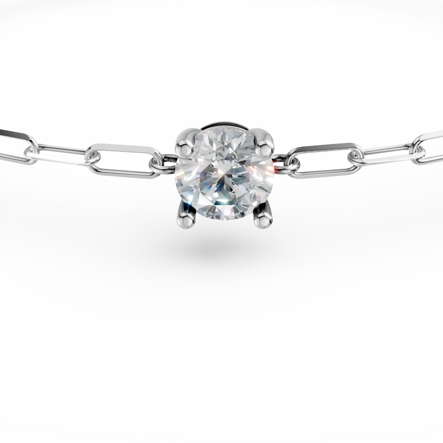 Bratara din argint cu zirconia solitaire