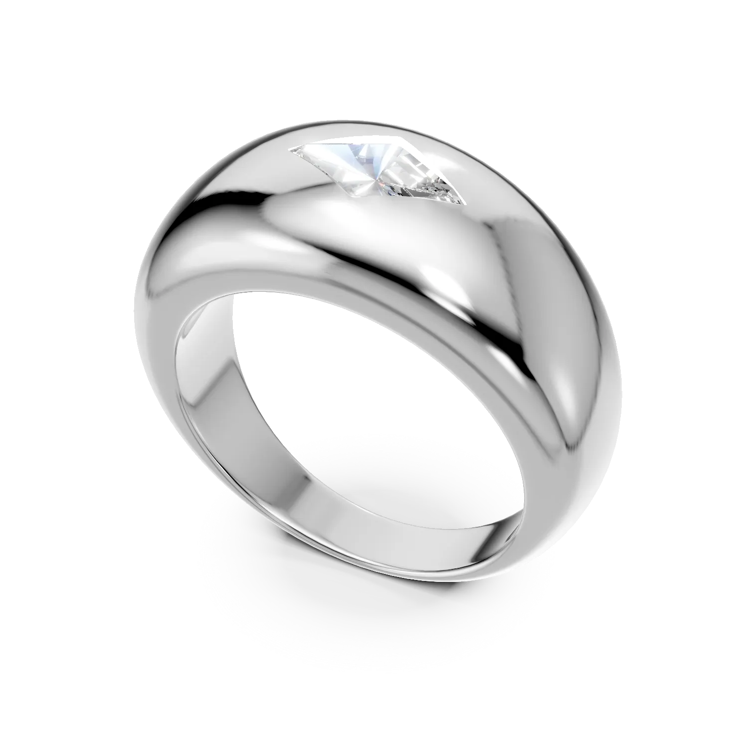 Inel din argint cu zirconia solitaire
