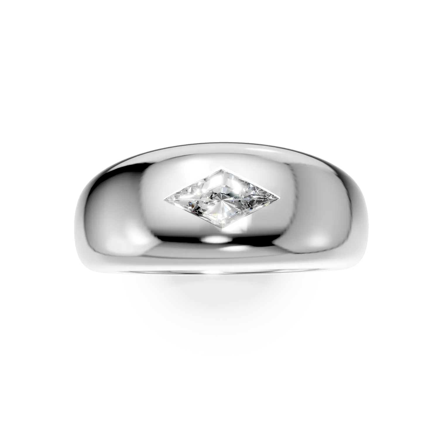 Inel din argint cu zirconia solitaire