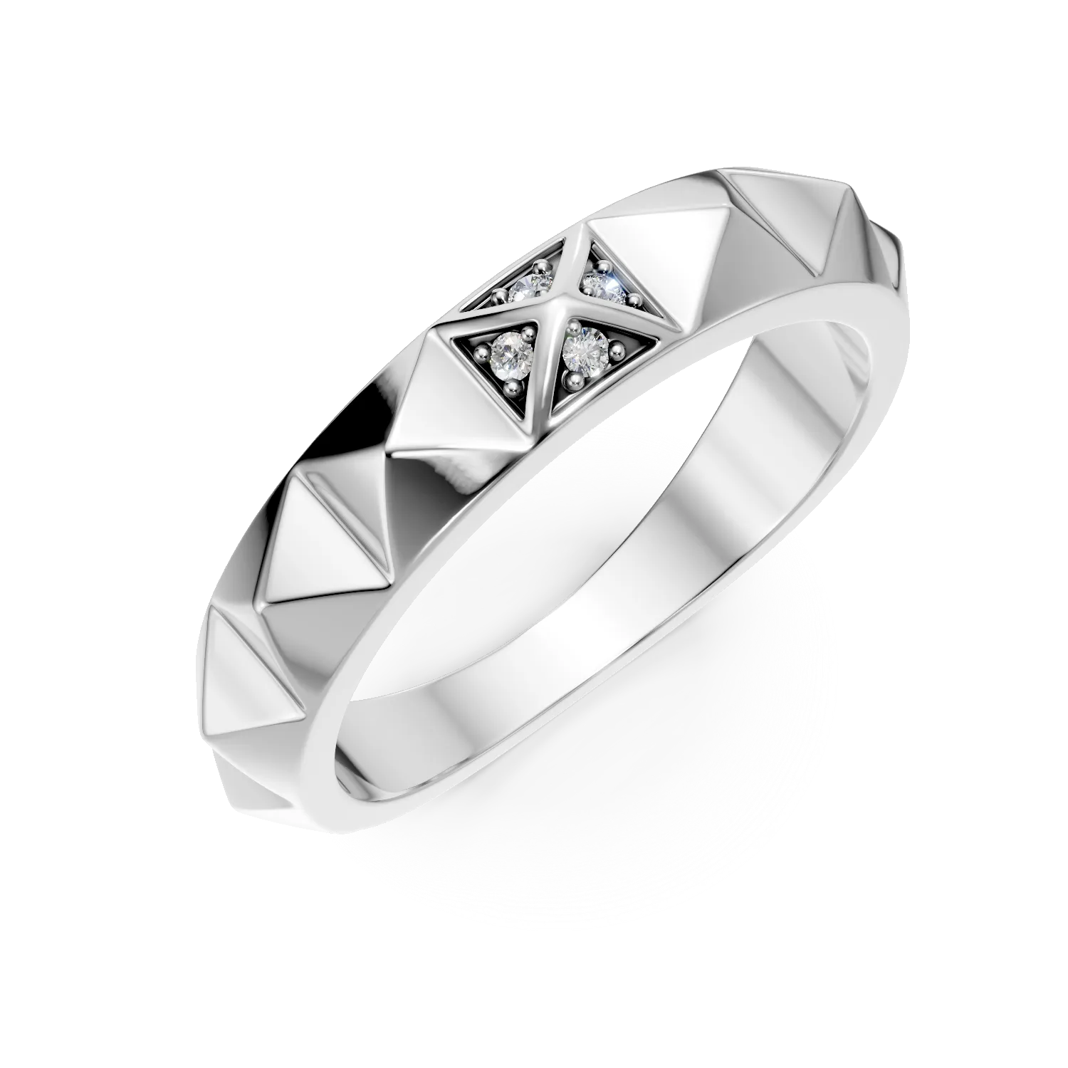 Inel din argint cu zirconii