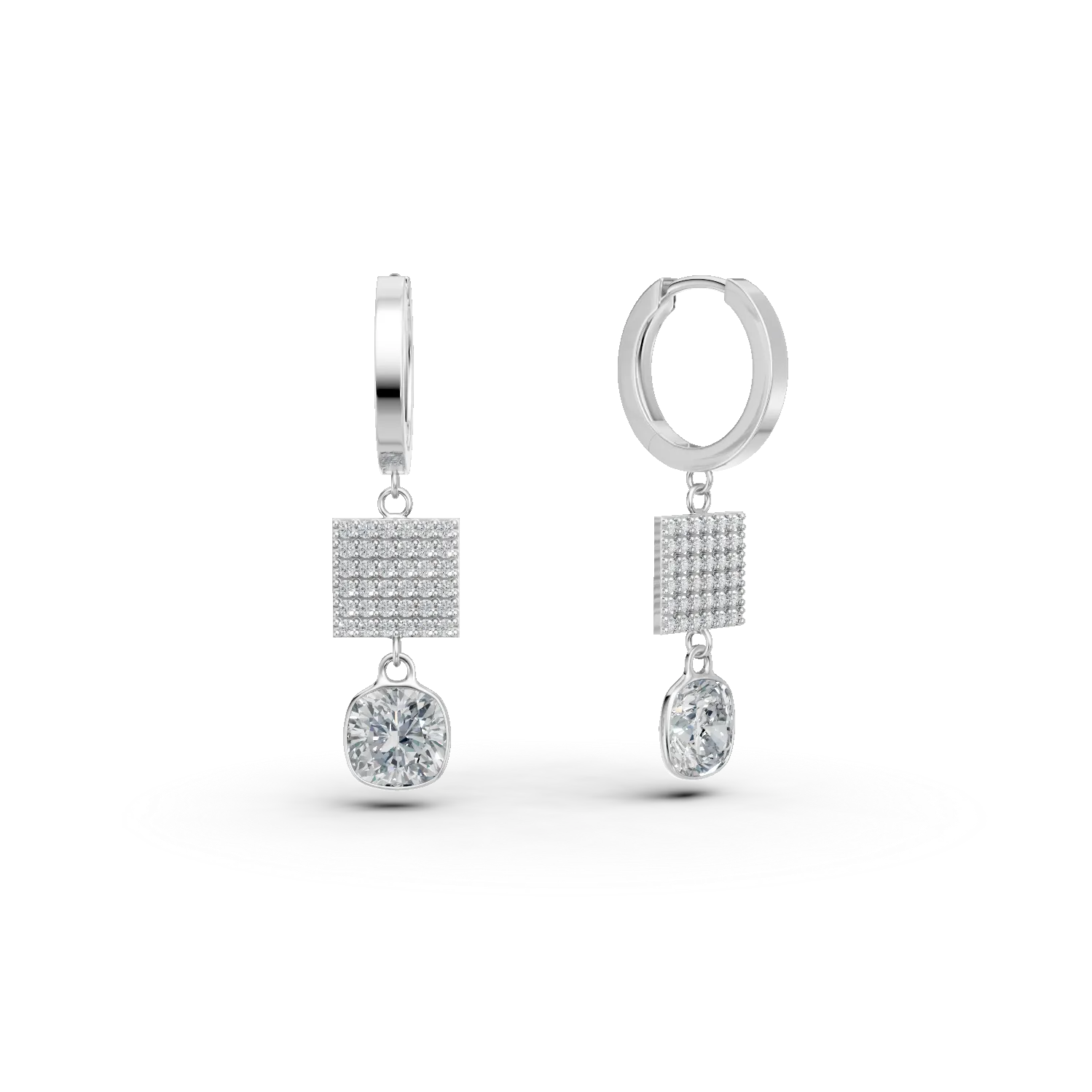 Cercei geometrici din aur alb cu zirconii Apparel & Accessories > Jewelry > Earrings DAAR 2 Cercei geometrici din aur alb cu zirconii Apparel & Accessories > Jewelry > Earrings DAAR 2