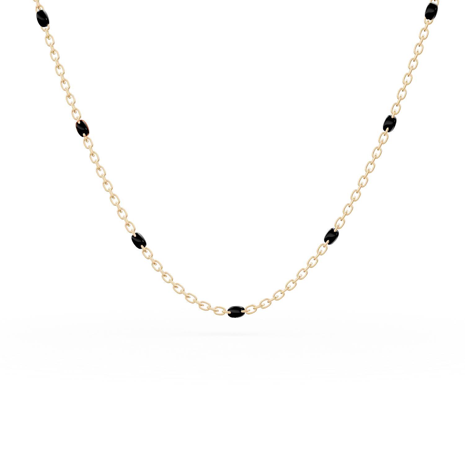 Lant din aur galben cu insertii din email