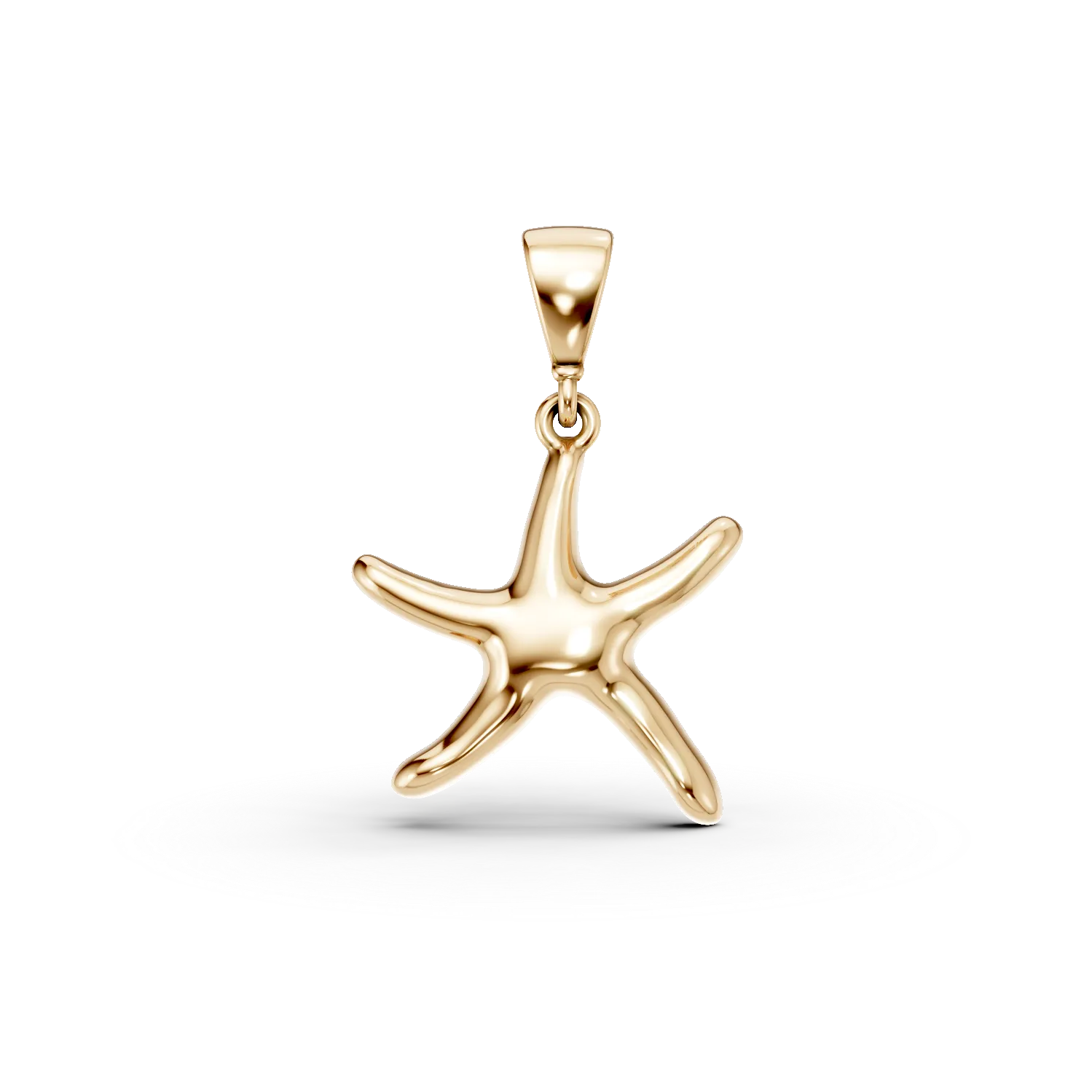 Pandantiv stea din aur galben