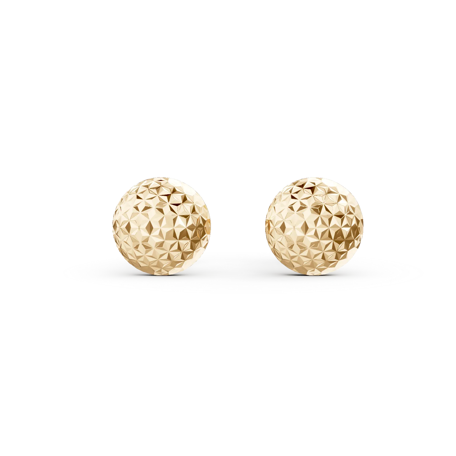 Cercei stud din aur galben