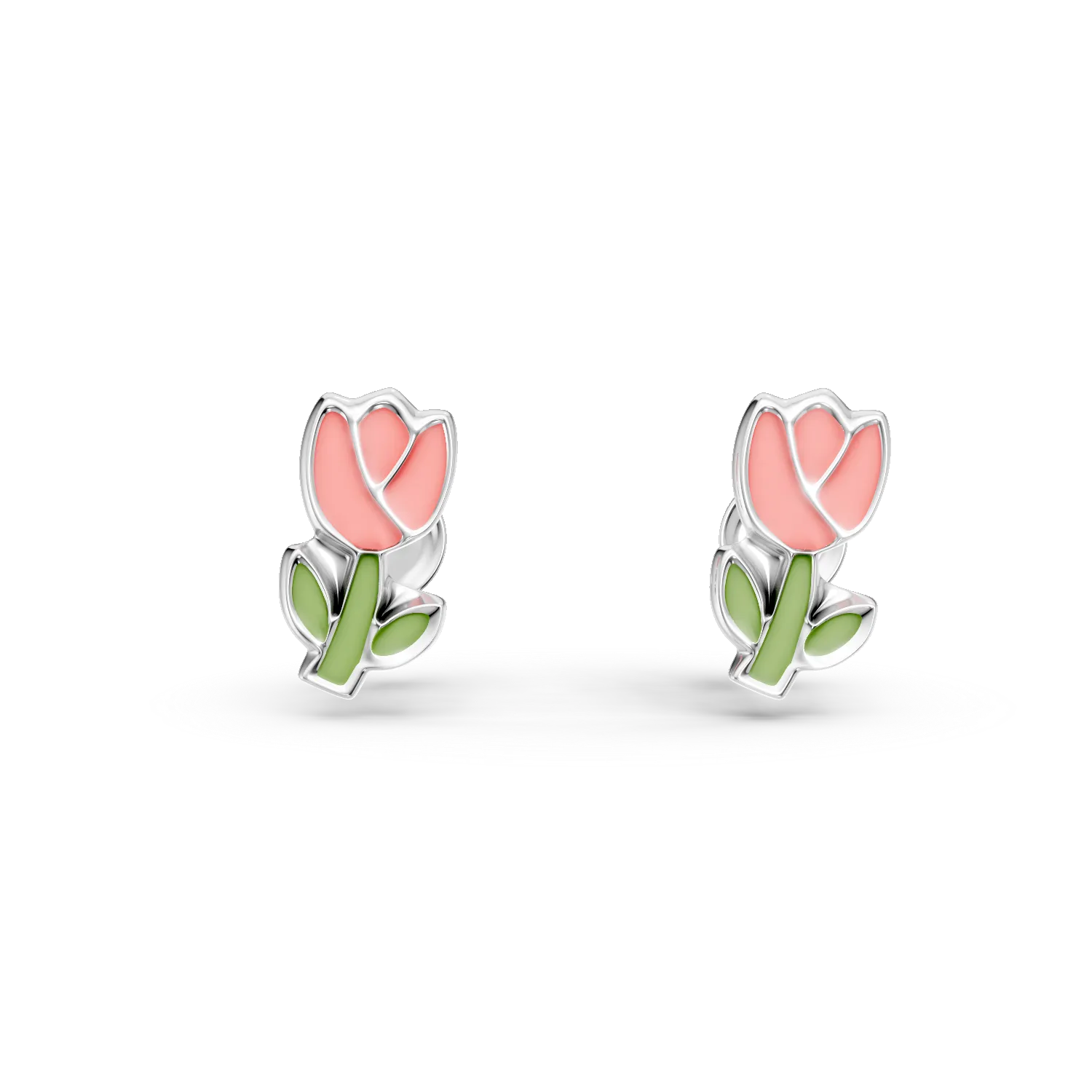 Cercei lalele din argint pentru copii