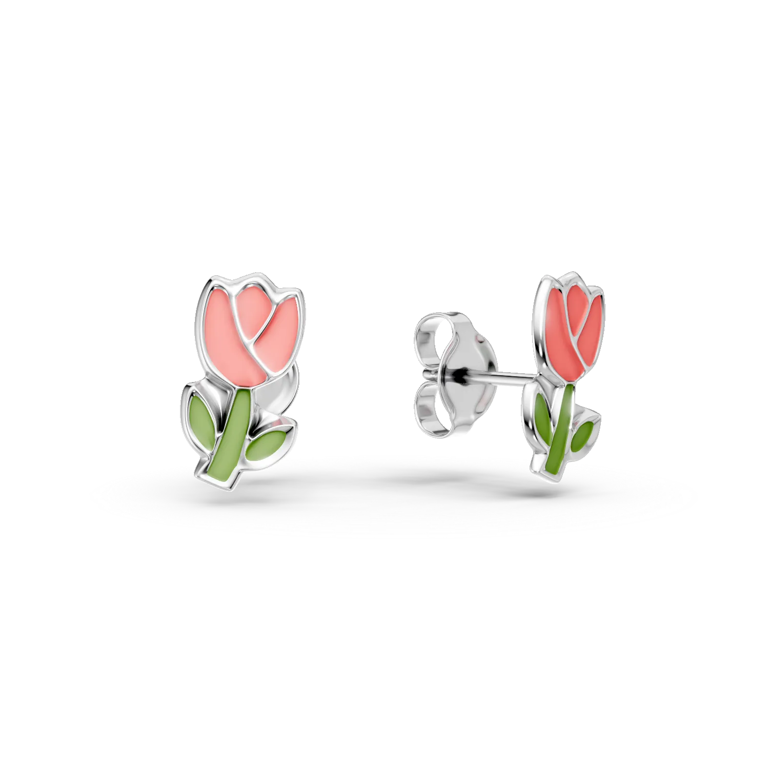 Cercei lalele din argint pentru copii