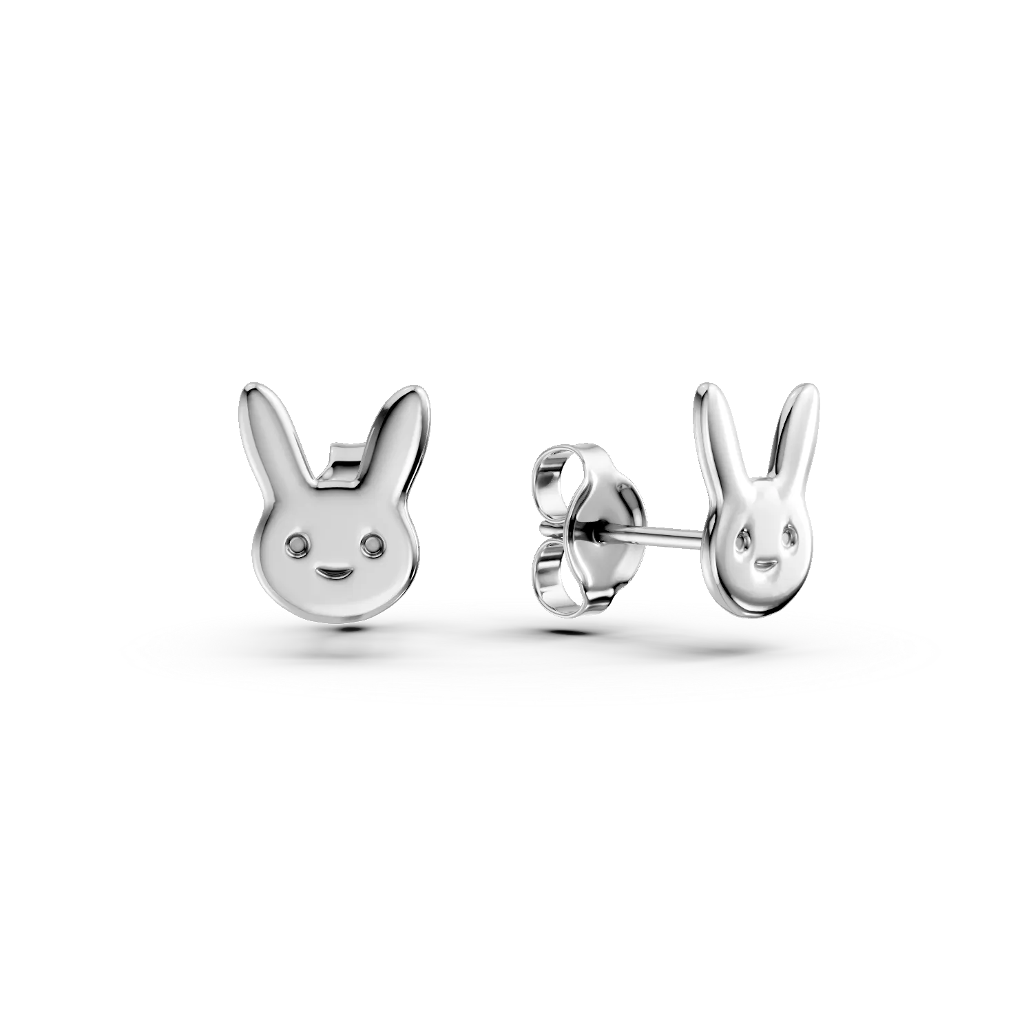 Cercei iepurasi din argint pentru copii