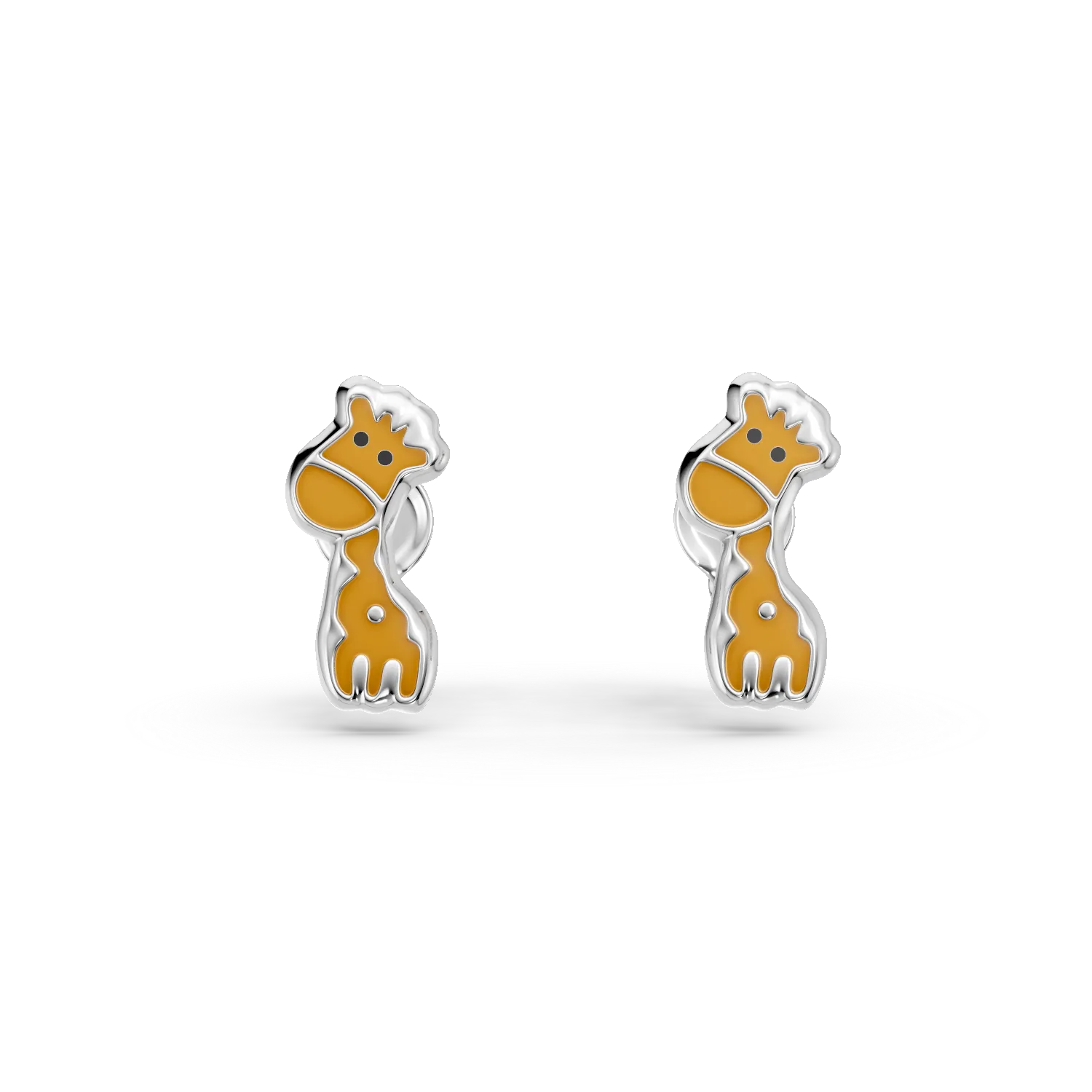 Cercei girafe din argint pentru copii