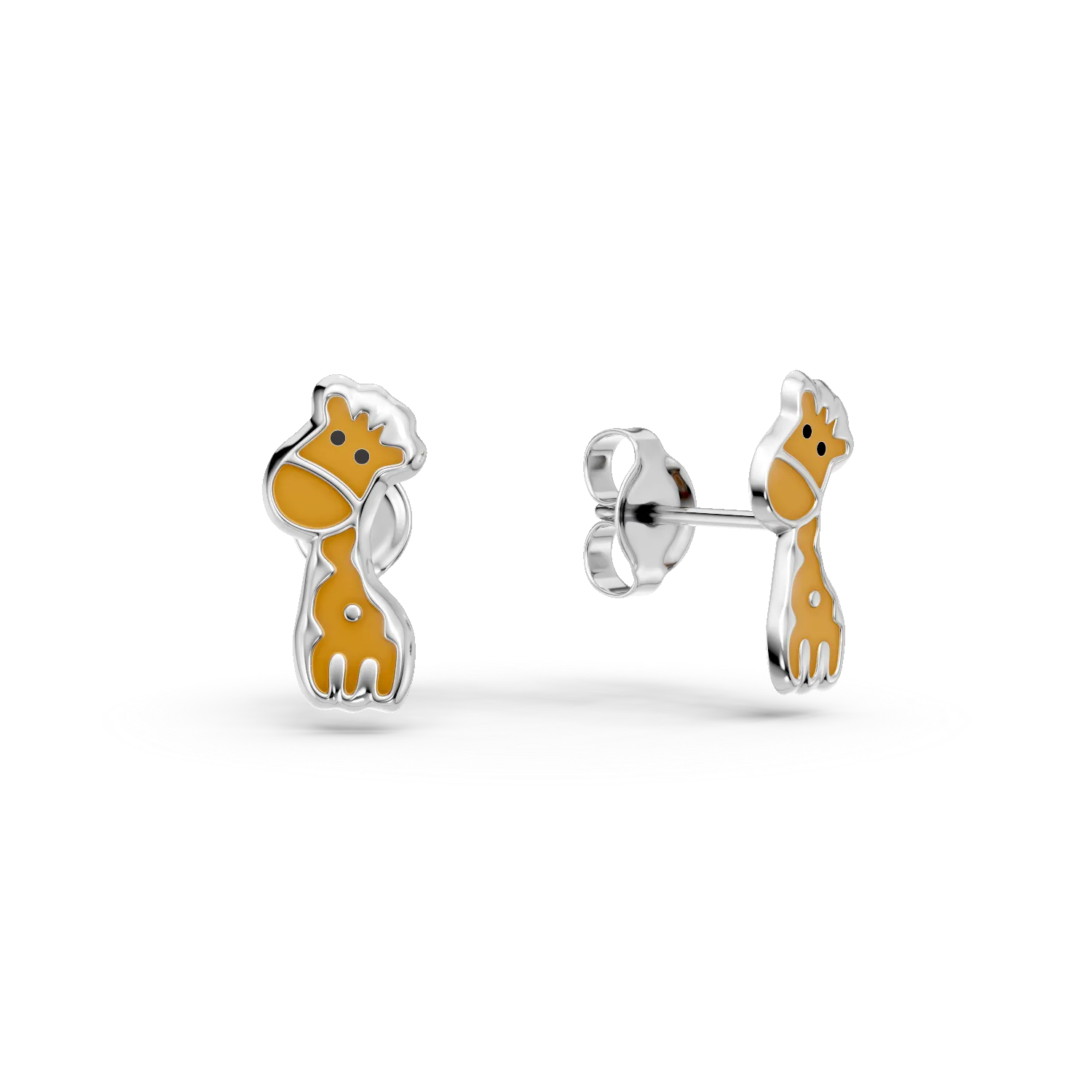 Cercei girafe din argint pentru copii