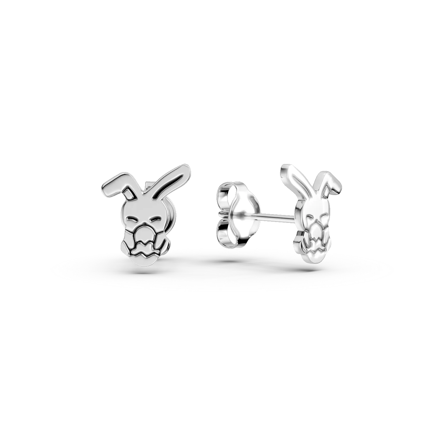 Cercei iepuri din argint pentru copii
