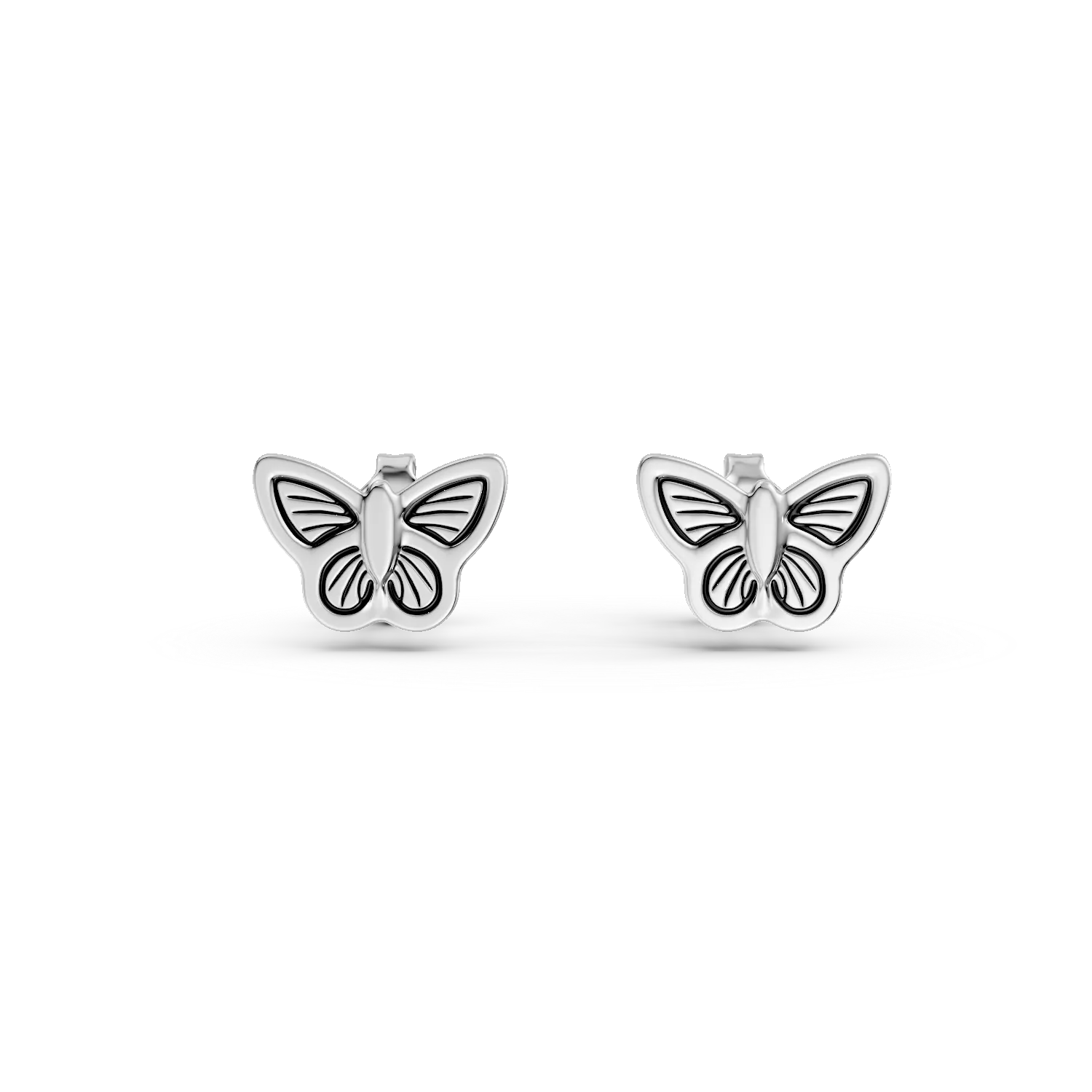 Cercei fluturi din argint pentru copii