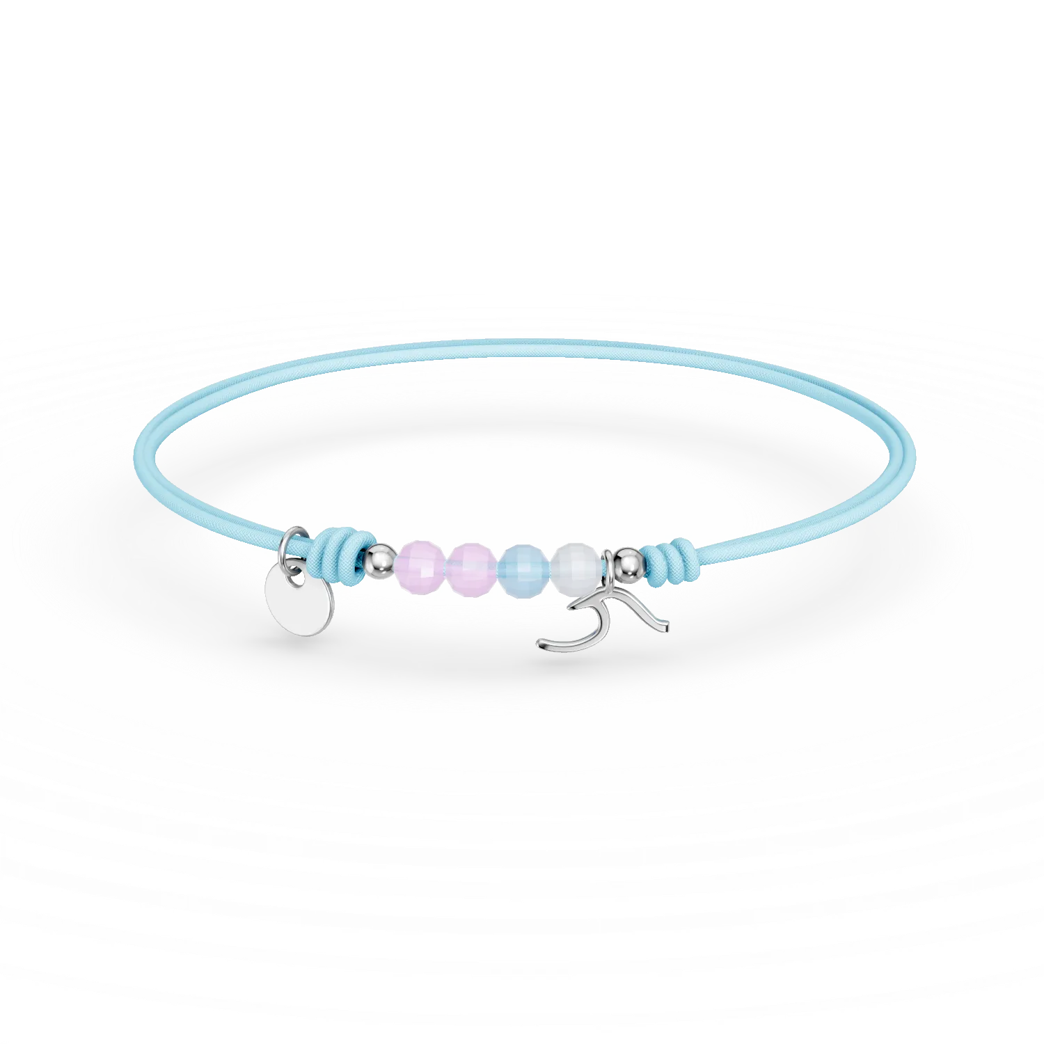 Bratara cu snur si pandantive din argint