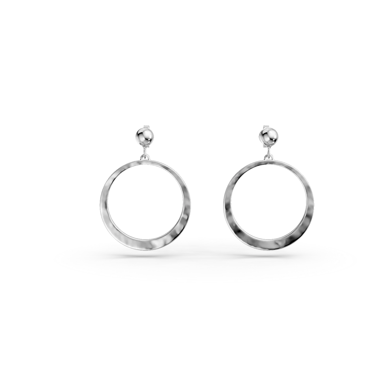 Cercei cerc din argint