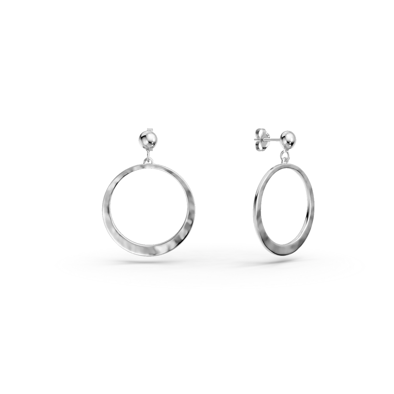 Cercei cerc din argint