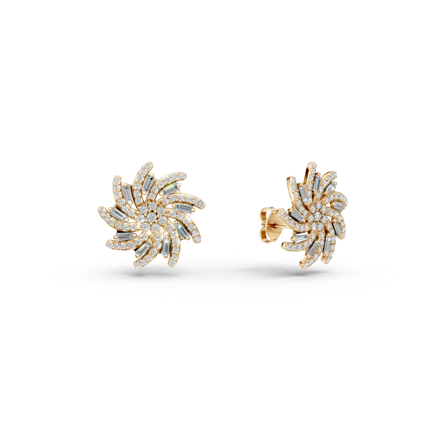 Cercei flori din argint galben cu zirconii Apparel & Accessories > Jewelry > Earrings DAAR 2 Cercei flori din argint galben cu zirconii Apparel & Accessories > Jewelry > Earrings DAAR 2