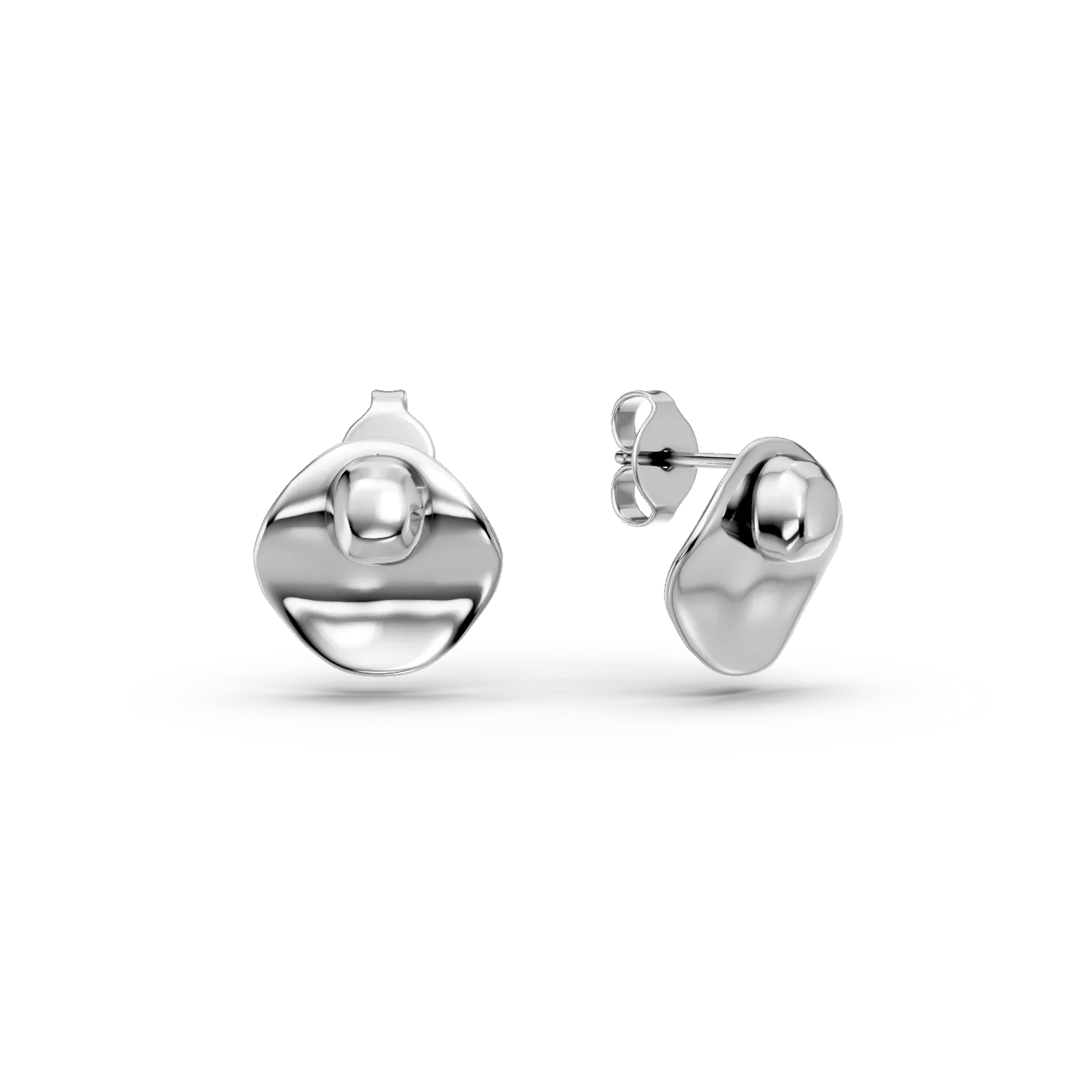 Cercei geometrici din argint