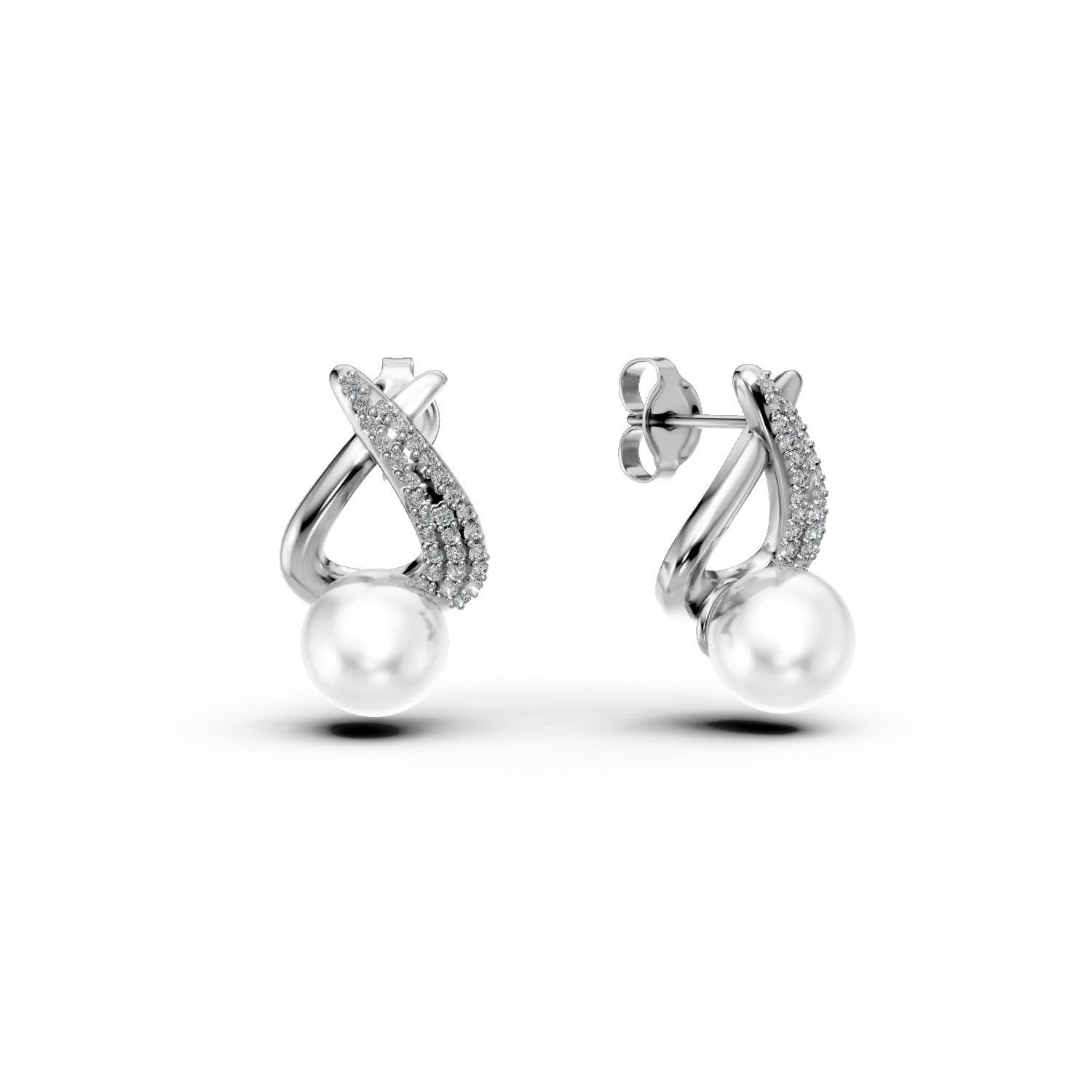 Cercei din argint cu zirconii si perle sintetice Apparel & Accessories > Jewelry > Earrings DAAR 2 Cercei din argint cu zirconii si perle sintetice Apparel & Accessories > Jewelry > Earrings DAAR 2