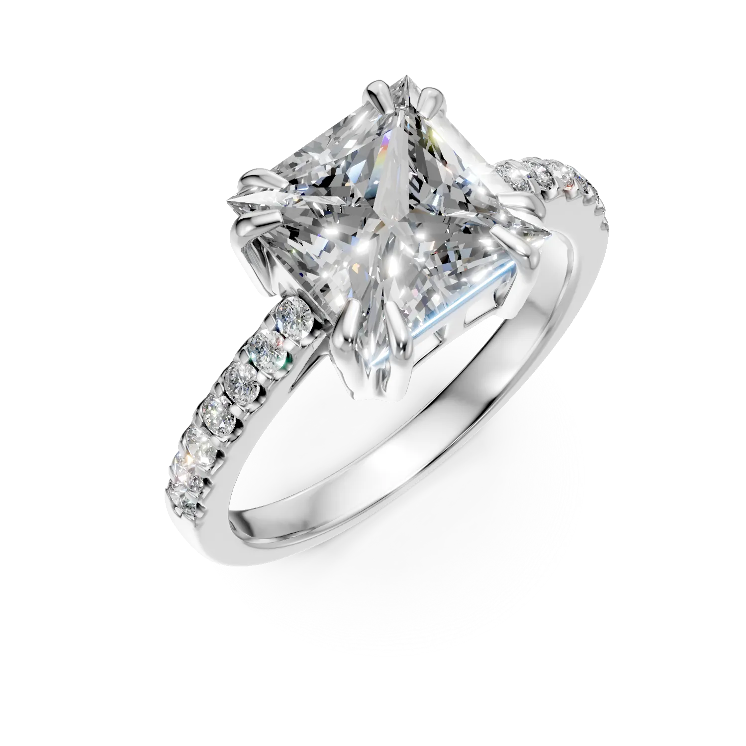 Inel din argint cu zirconii