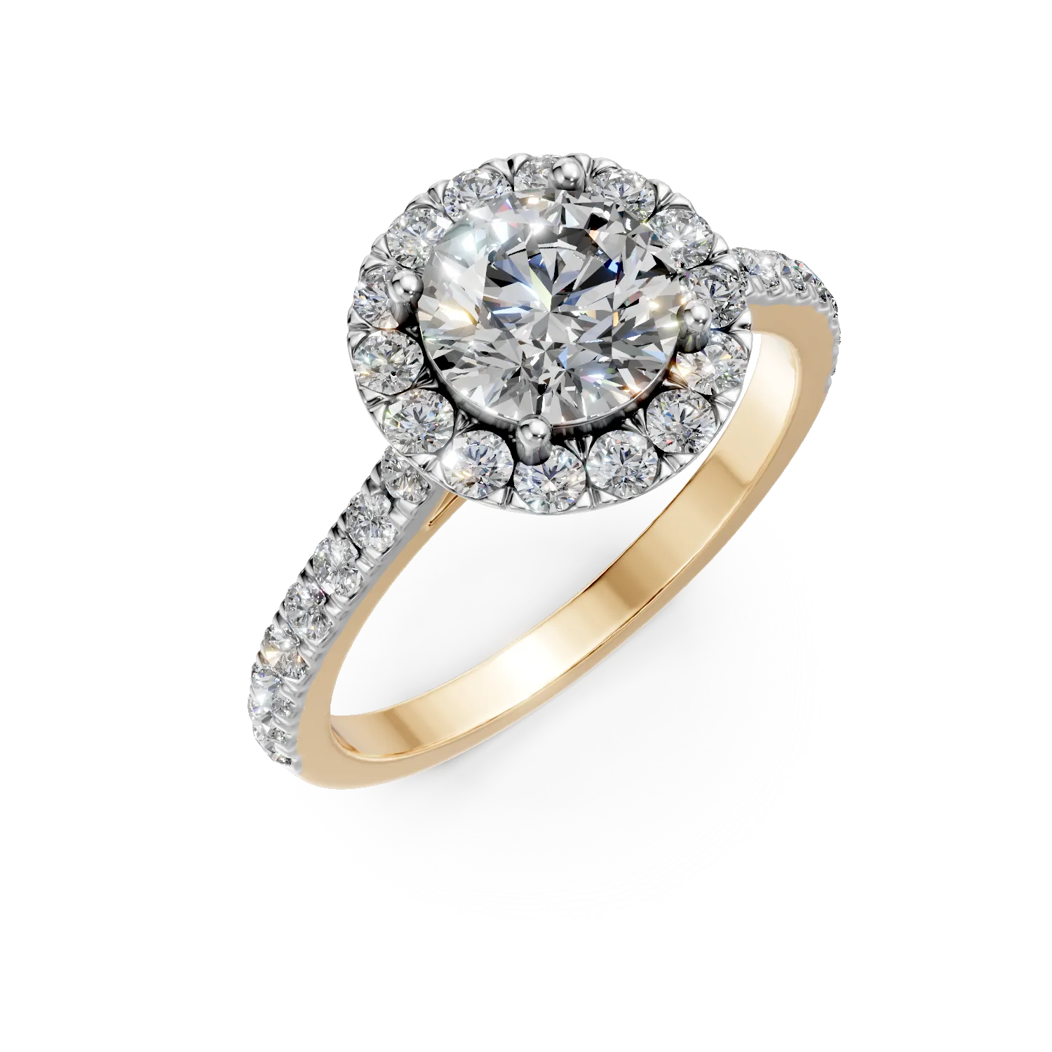 Inel din aur galben cu diamante de 1.1ct create in laborator Apparel & Accessories > Jewelry > Rings DAAR 2 Inel din aur galben cu diamante de 1.1ct create in laborator Apparel & Accessories > Jewelry > Rings DAAR 2