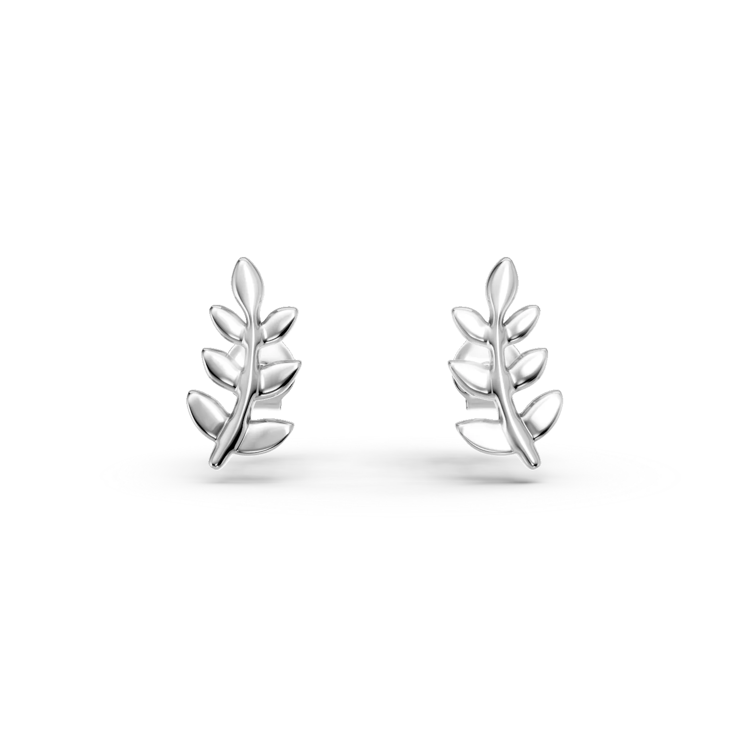 Cercei frunze din argint