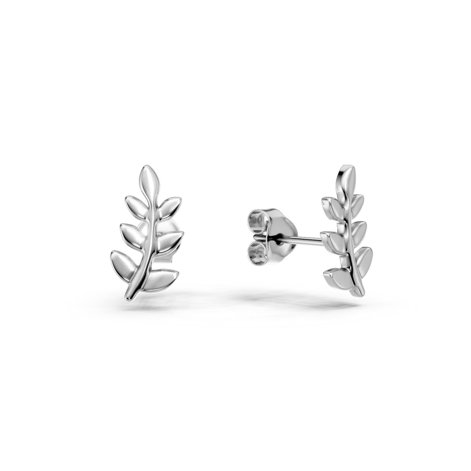 Cercei frunze din argint