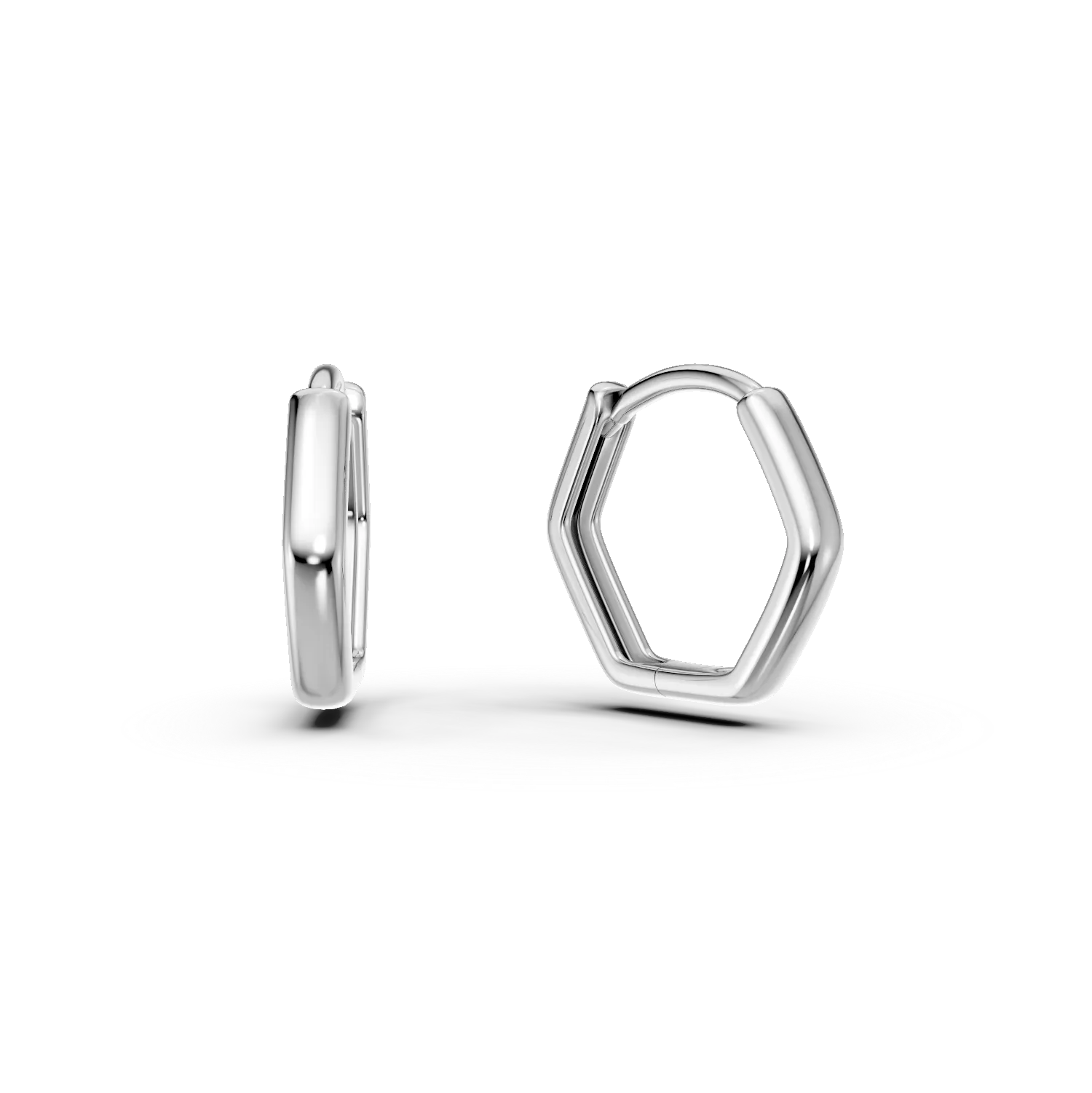 Cercei geometrici din argint