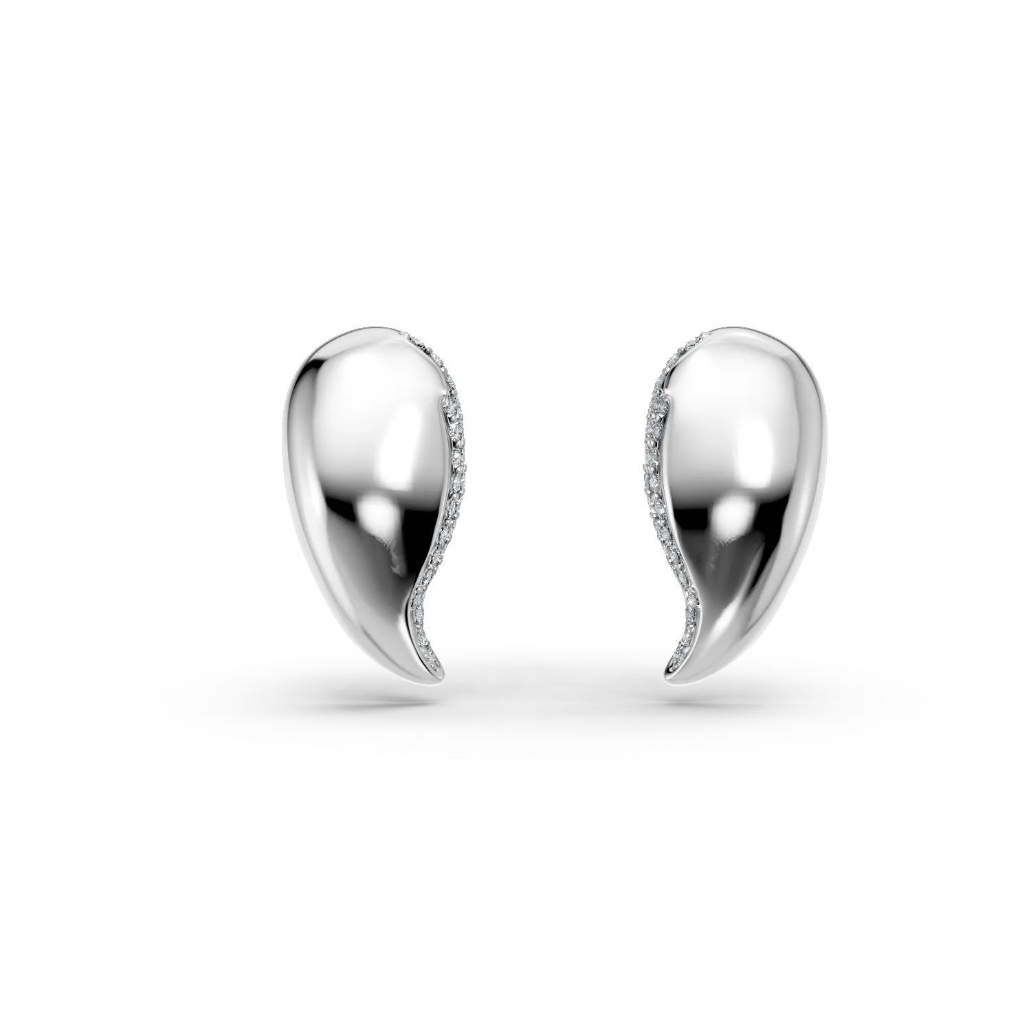 Cercei stud din argint cu zirconii