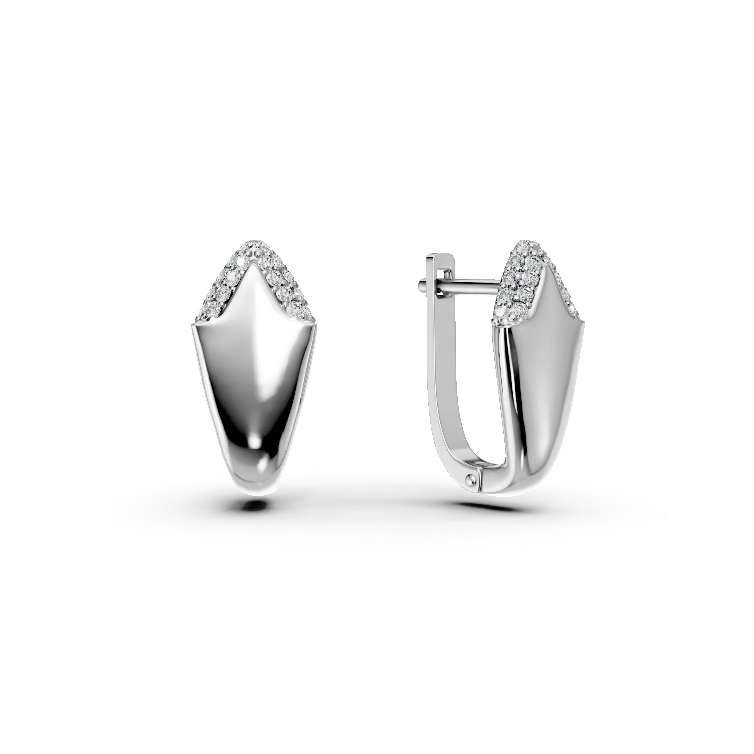 Cercei geometrici din argint cu zirconii Apparel & Accessories > Jewelry > Earrings DAAR 2 Cercei geometrici din argint cu zirconii Apparel & Accessories > Jewelry > Earrings DAAR 2