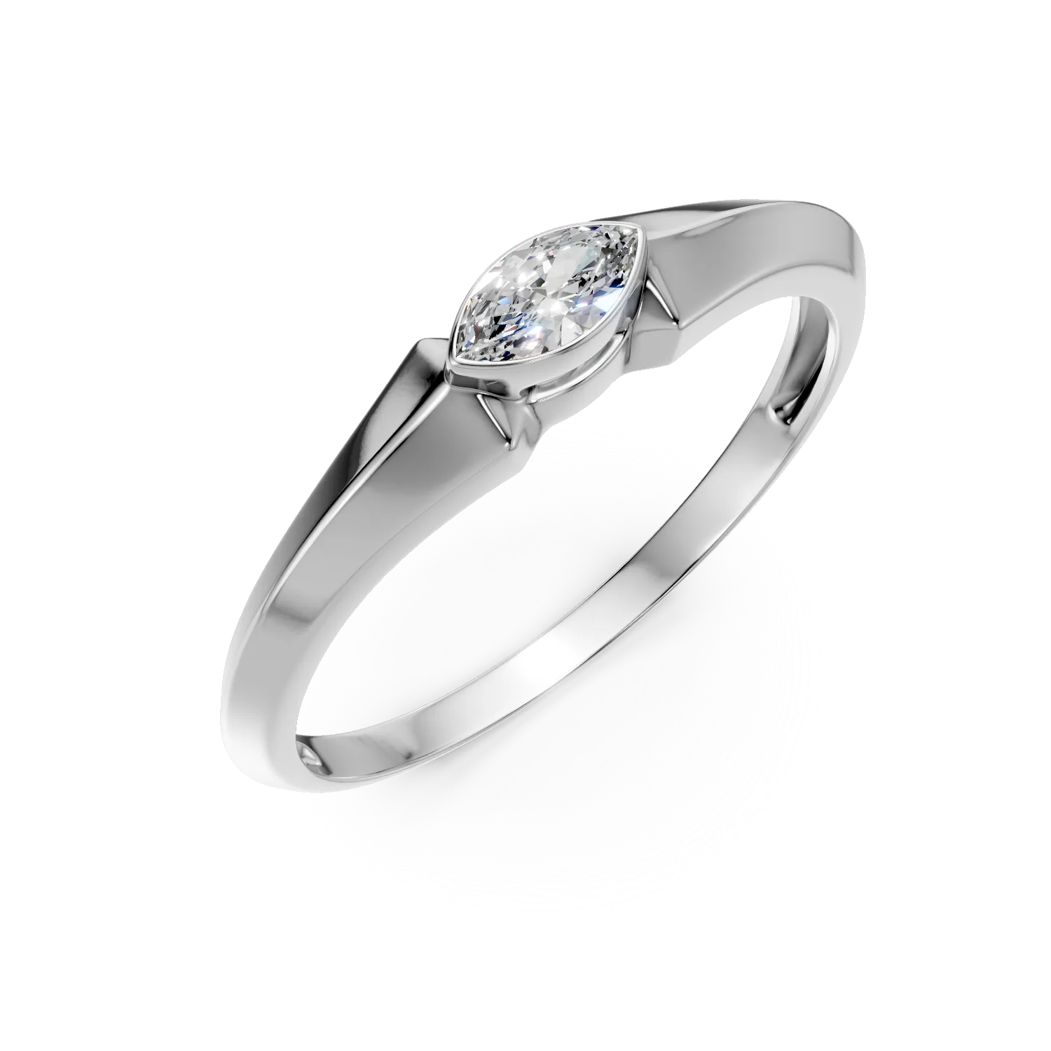 Inel din aur alb cu diamant solitaire de 0.1ct creat in laborator Apparel & Accessories > Jewelry > Rings DAAR 2 Inel din aur alb cu diamant solitaire de 0.1ct creat in laborator Apparel & Accessories > Jewelry > Rings DAAR 2