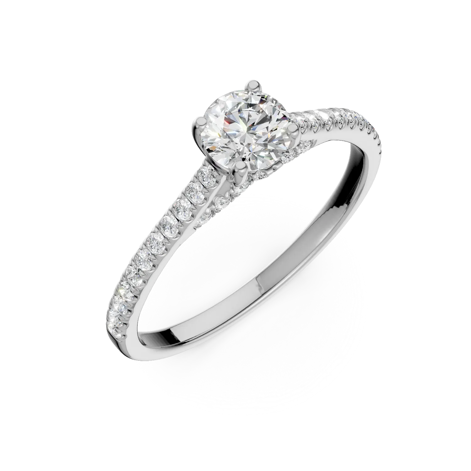 Inel de logodna din aur alb cu diamante de 0.6ct create in laborator Apparel & Accessories > Jewelry > Rings DAAR 2 Inel de logodna din aur alb cu diamante de 0.6ct create in laborator Apparel & Accessories > Jewelry > Rings DAAR 2