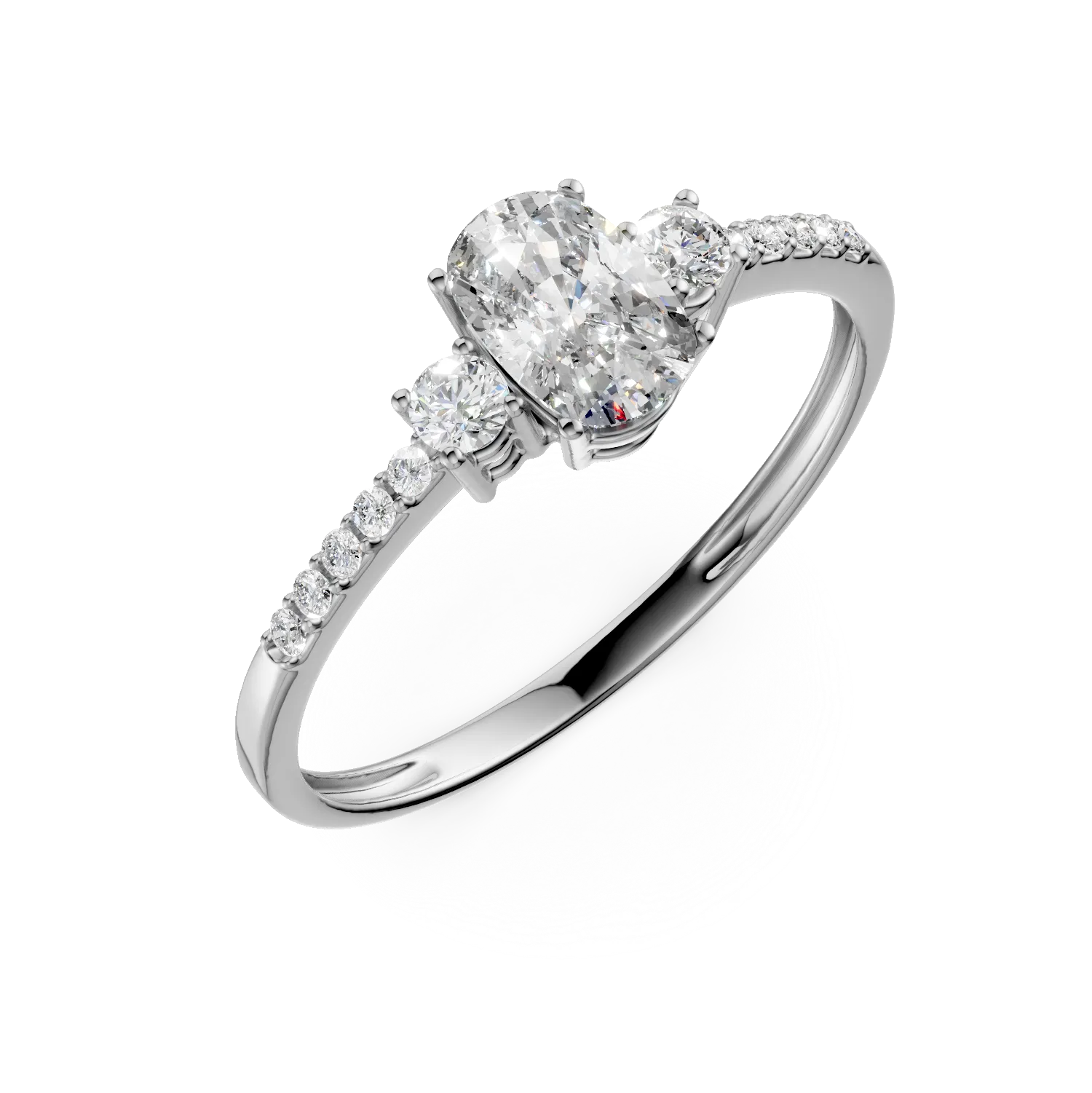 Inel de logodna din aur alb cu zirconii Apparel & Accessories > Jewelry > Rings DAAR 2 Inel de logodna din aur alb cu zirconii Apparel & Accessories > Jewelry > Rings DAAR 2