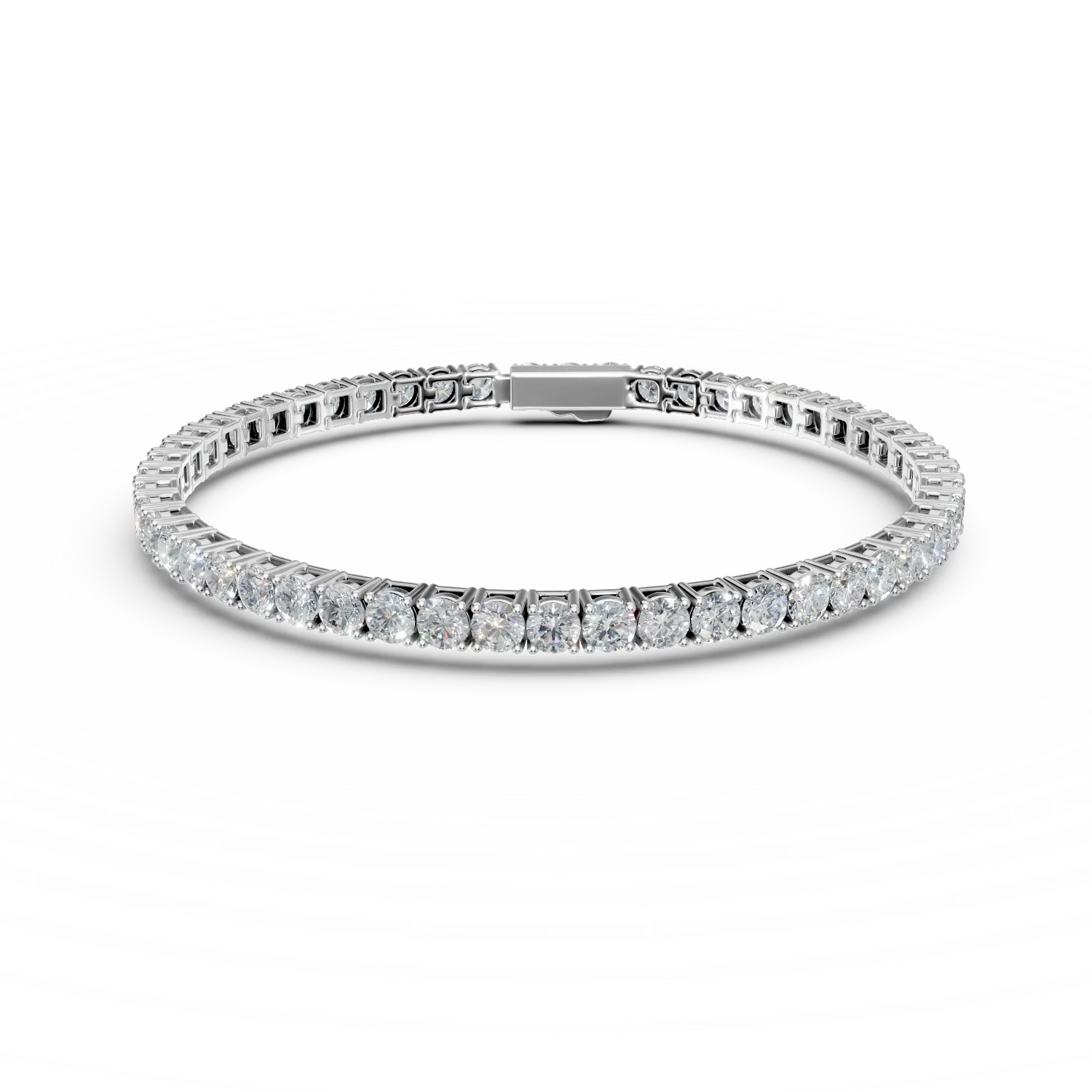 Bratara tennis din argint cu zirconii