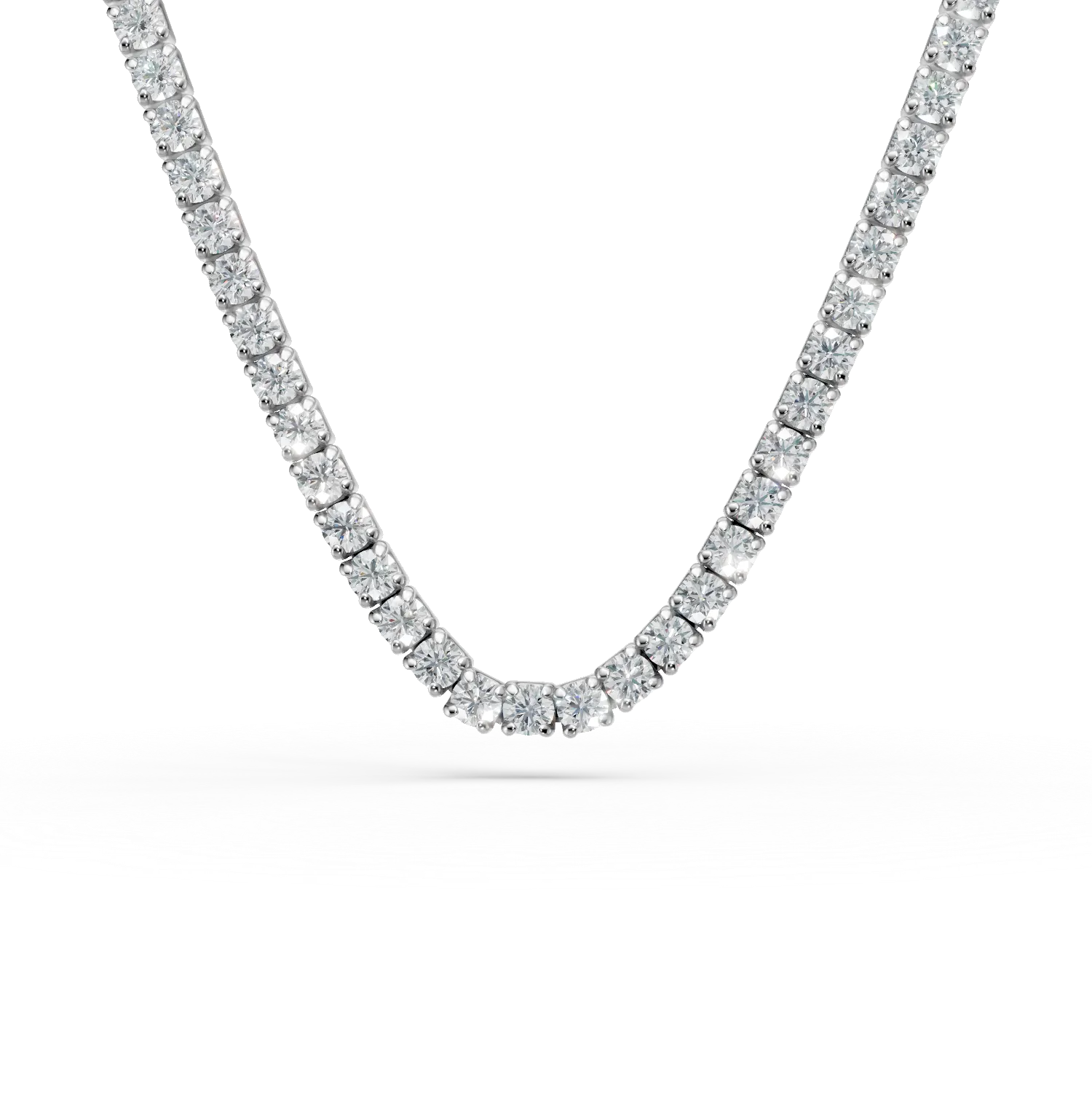 Colier tennis din argint cu zirconii