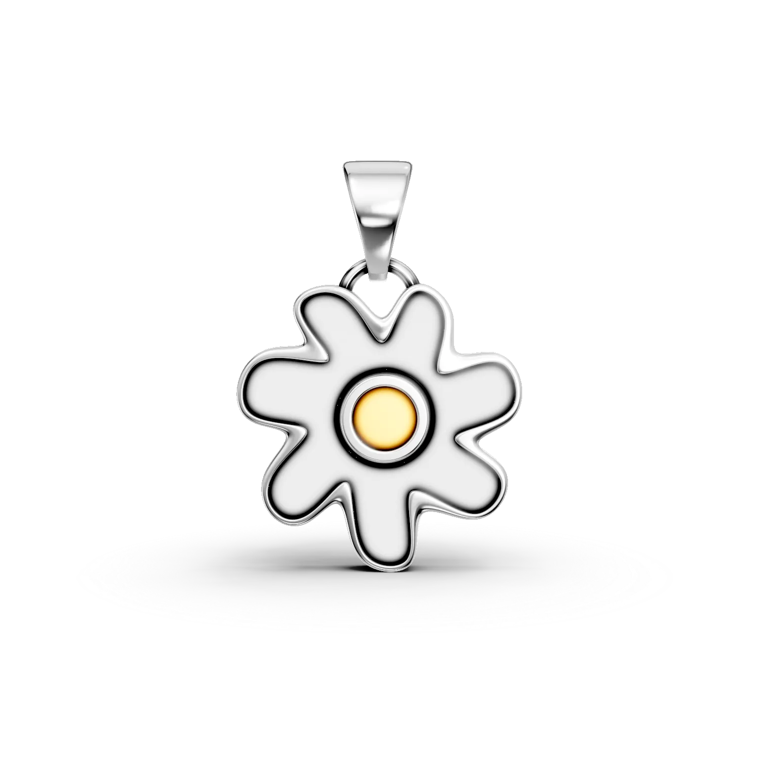 Pandantiv floare din argint pentru copii