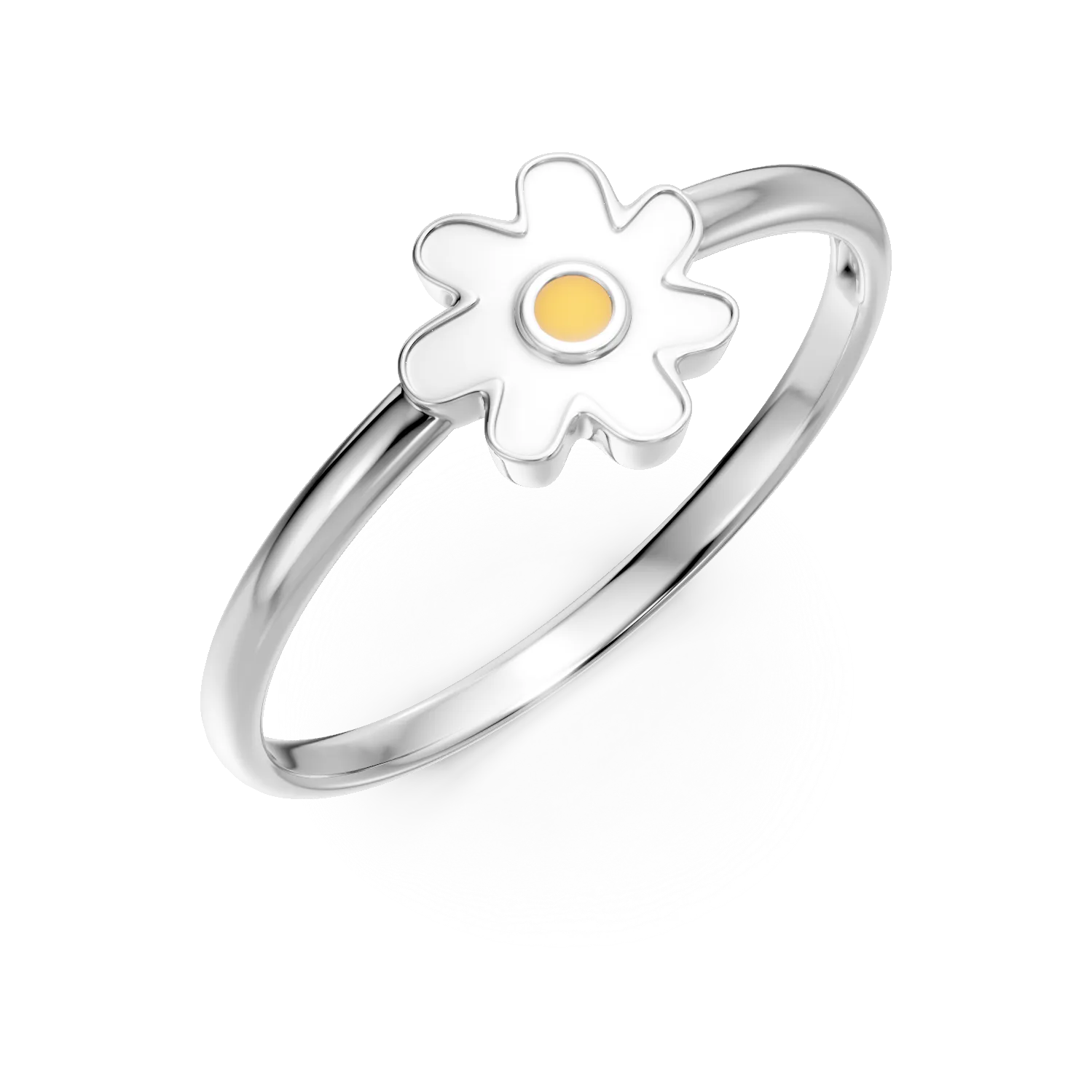 Inel floare din argint