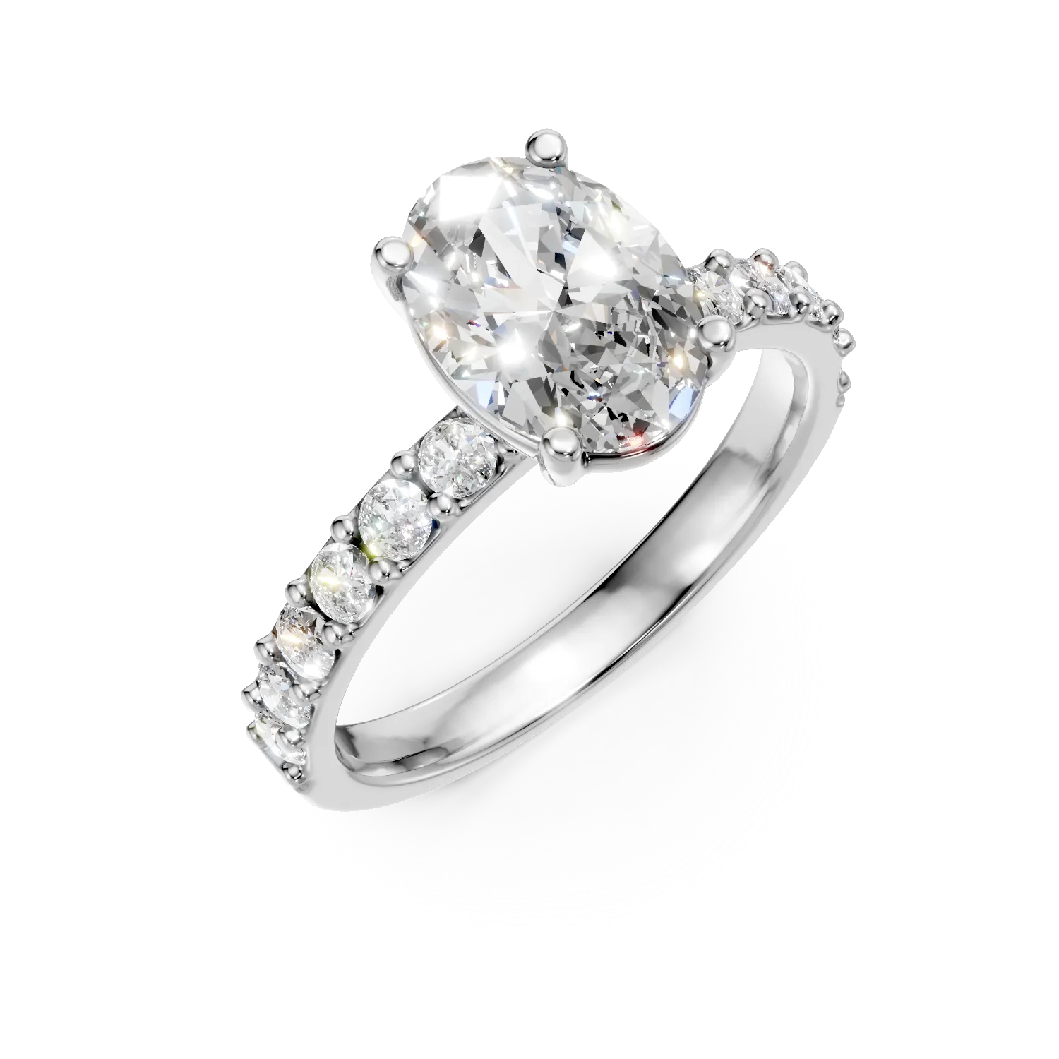 Inel din aur alb cu diamante de 2.1ct create in laborator Apparel & Accessories > Jewelry > Rings DAAR 2 Inel din aur alb cu diamante de 2.1ct create in laborator Apparel & Accessories > Jewelry > Rings DAAR 2