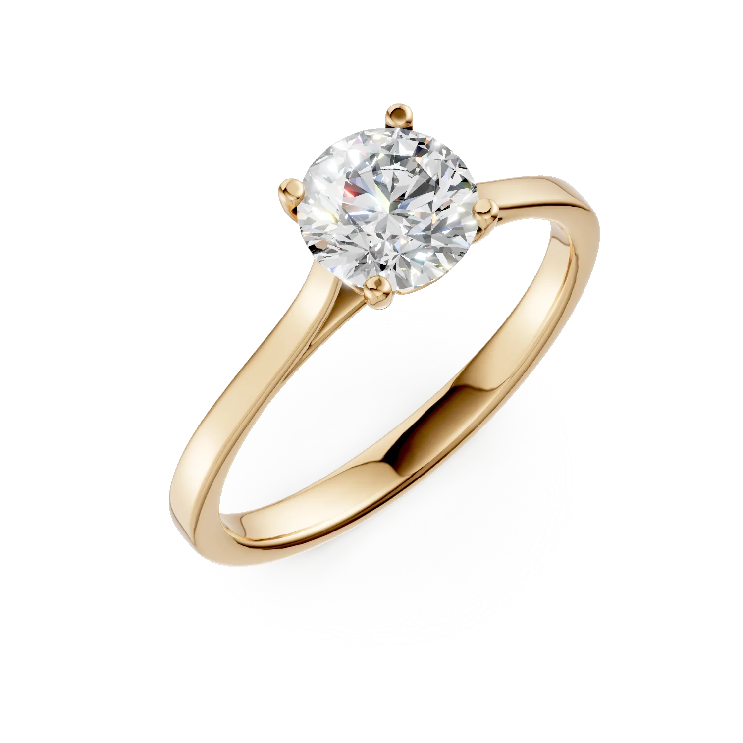 Inel de logodna din aur galben cu diamant solitaire de 1ct creat in laborator Apparel & Accessories > Jewelry > Rings DAAR 2 Inel de logodna din aur galben cu diamant solitaire de 1ct creat in laborator Apparel & Accessories > Jewelry > Rings DAAR 2