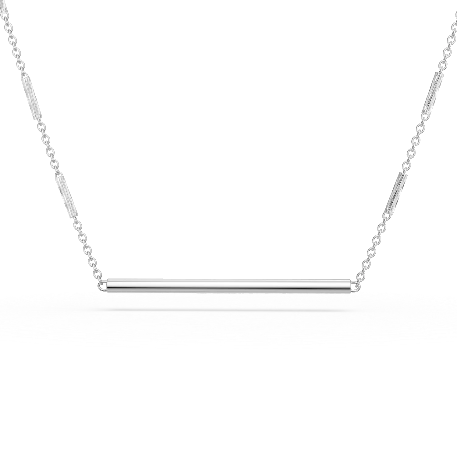 Colier cu detaliu minimalist din argint